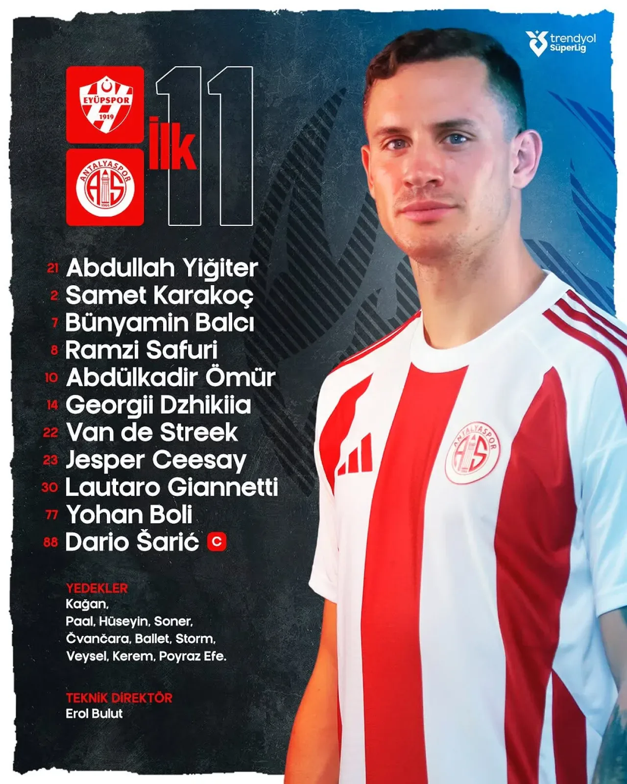 Bitexen Antalyaspor, İkas Eyüpspor Maçı İçin Kadrosunu Açıkladı Bitexen Antalyaspor, İkas Eyüpspor Maçı İçin Kadrosunu Açıkladı