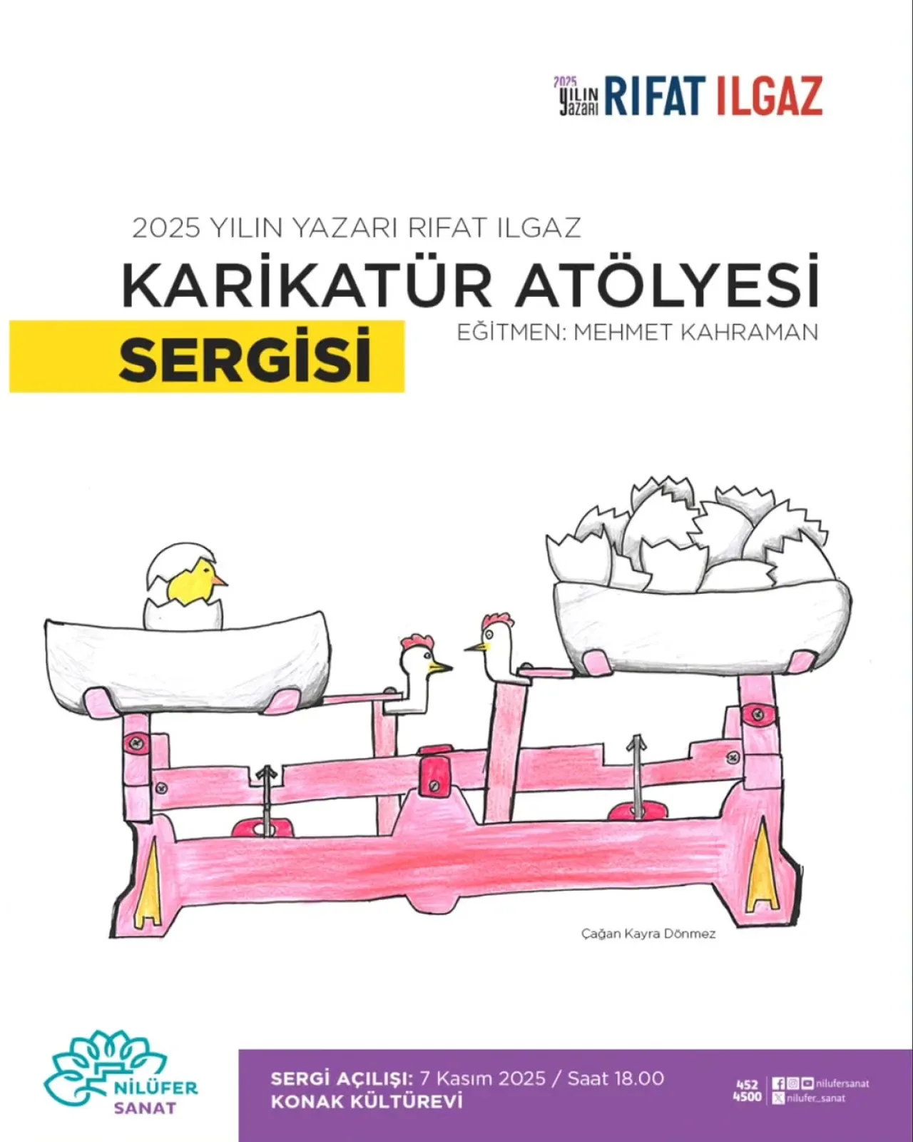 Nilüfer'de Çocukların "Öksüz Civciv" Karikatür Sergisi Açılıyor Nilüfer'de Çocukların "Öksüz Civciv" Karikatür Sergisi Açılıyor