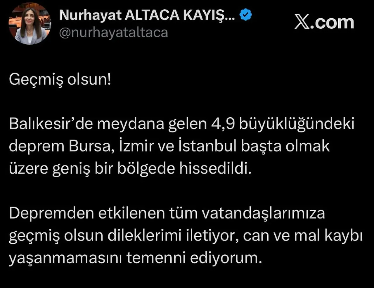 Balıkesir'deki 4.9 Büyüklüğündeki Deprem Geniş Bölgede Hissedildi Balıkesir'deki 4.9 Büyüklüğündeki Deprem Geniş Bölgede Hissedildi