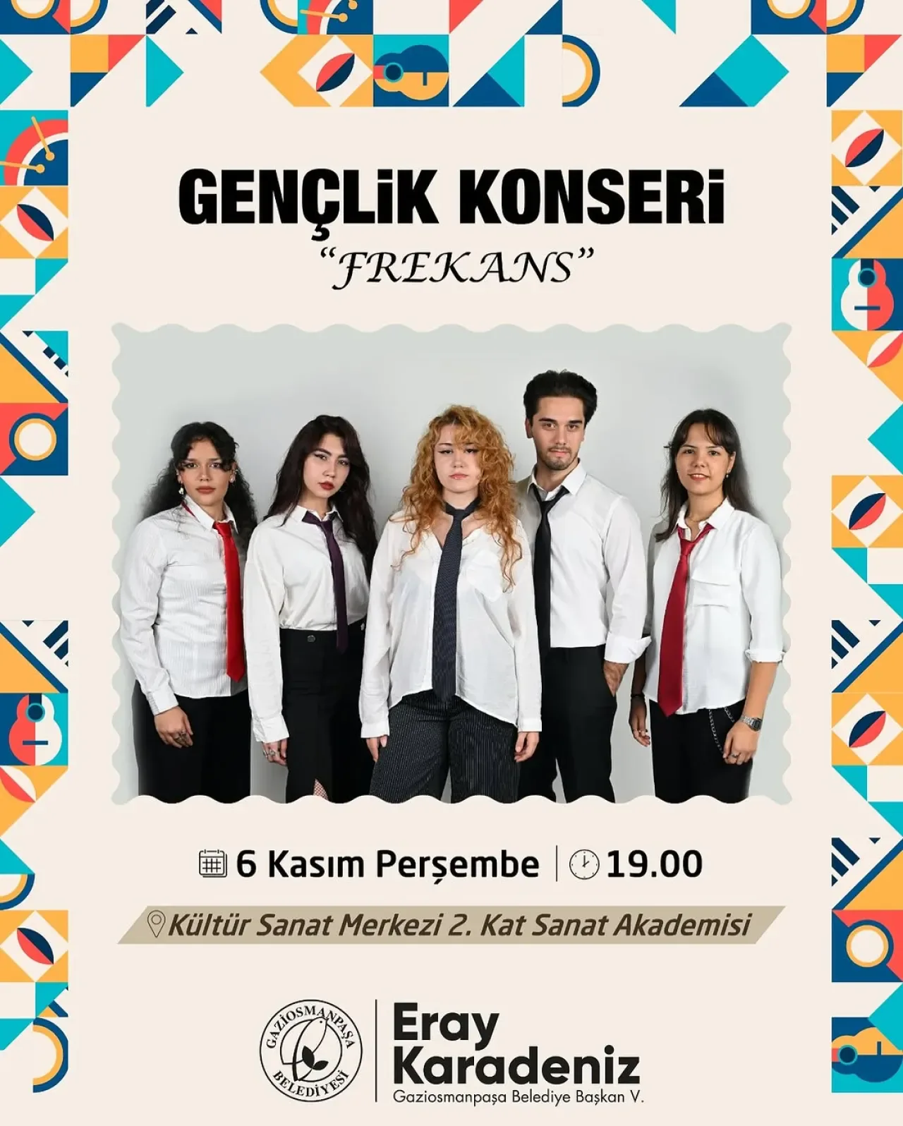 Gaziosmanpaşa'da Gençlik Konseri: FREKANS Sahne Alacak Gaziosmanpaşa'da Gençlik Konseri: FREKANS Sahne Alacak