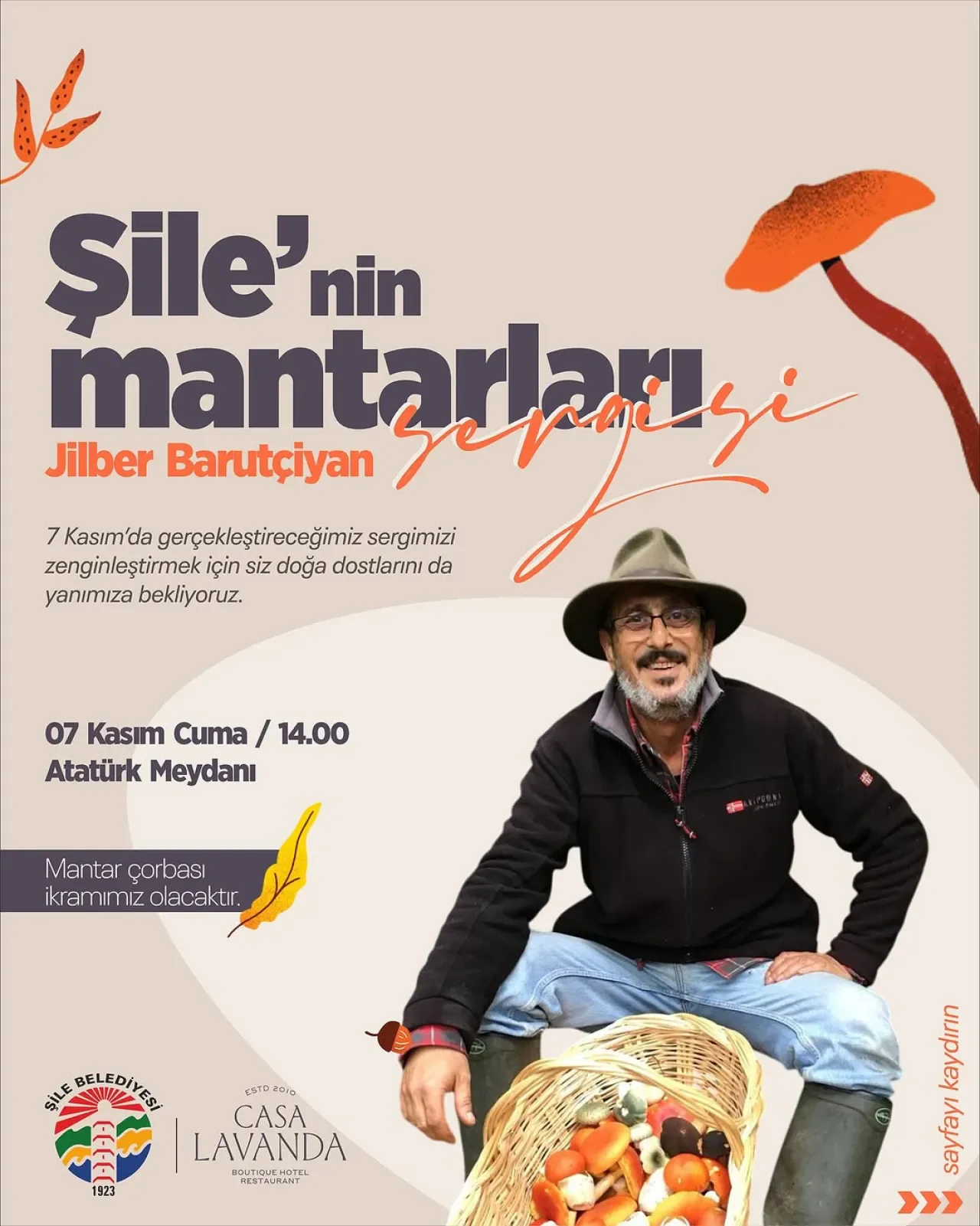 Şile'de Doğa Mantarları Sergisi 7 Kasım'da Açılıyor Şile'de Doğa Mantarları Sergisi 7 Kasım'da Açılıyor