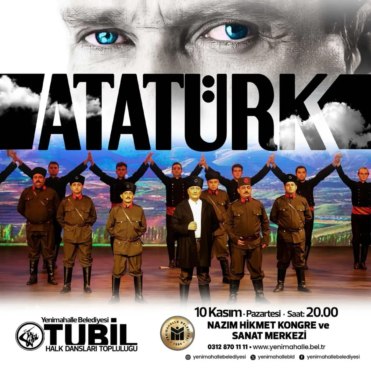 Yenimahalle'de 10 Kasım Atatürk'ü Anma Töreni Yenimahalle'de 10 Kasım Atatürk'ü Anma Töreni
