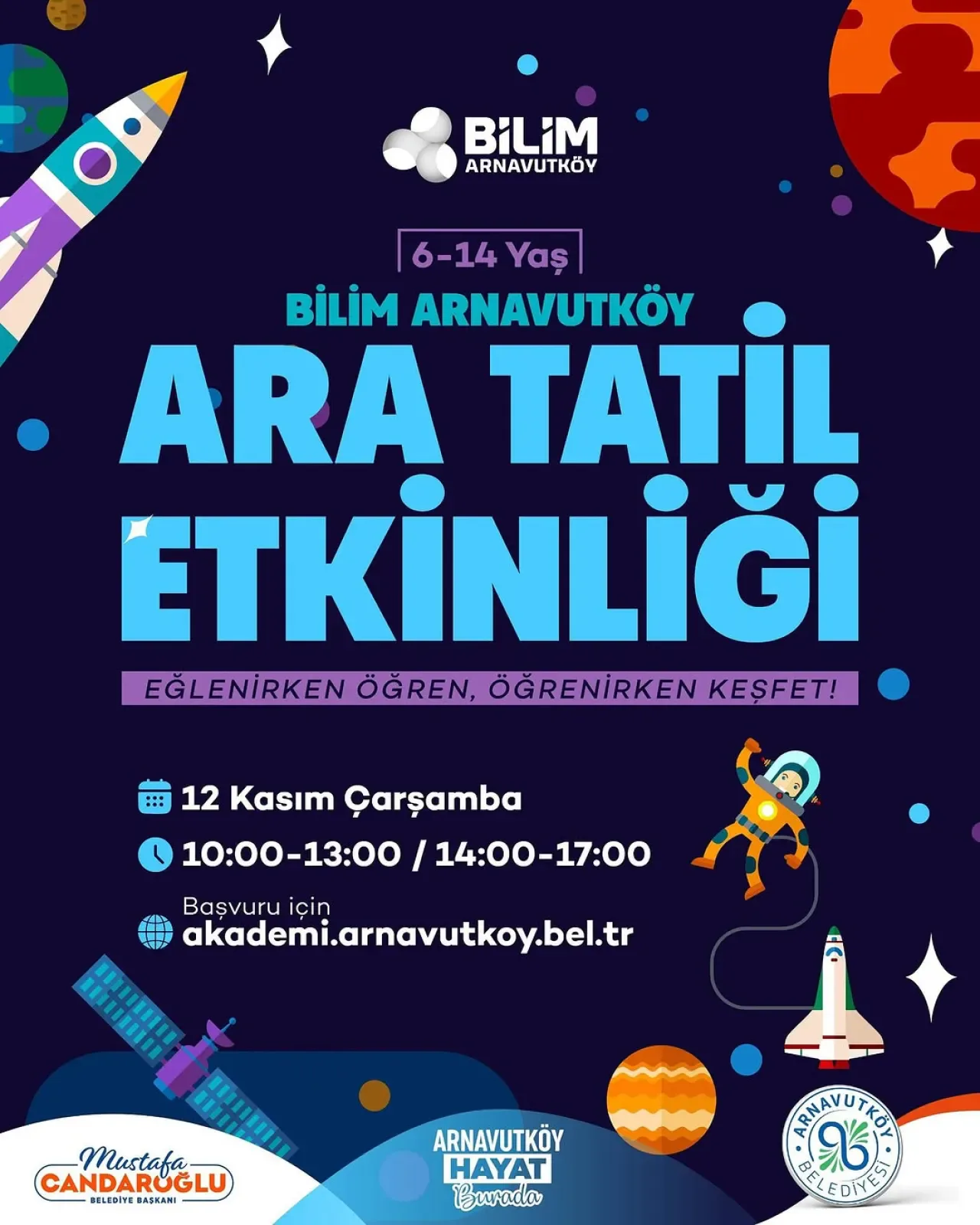 Arnavutköy'de Çocuklar İçin Bilim Dolu Ara Tatil Etkinliği Arnavutköy'de Çocuklar İçin Bilim Dolu Ara Tatil Etkinliği