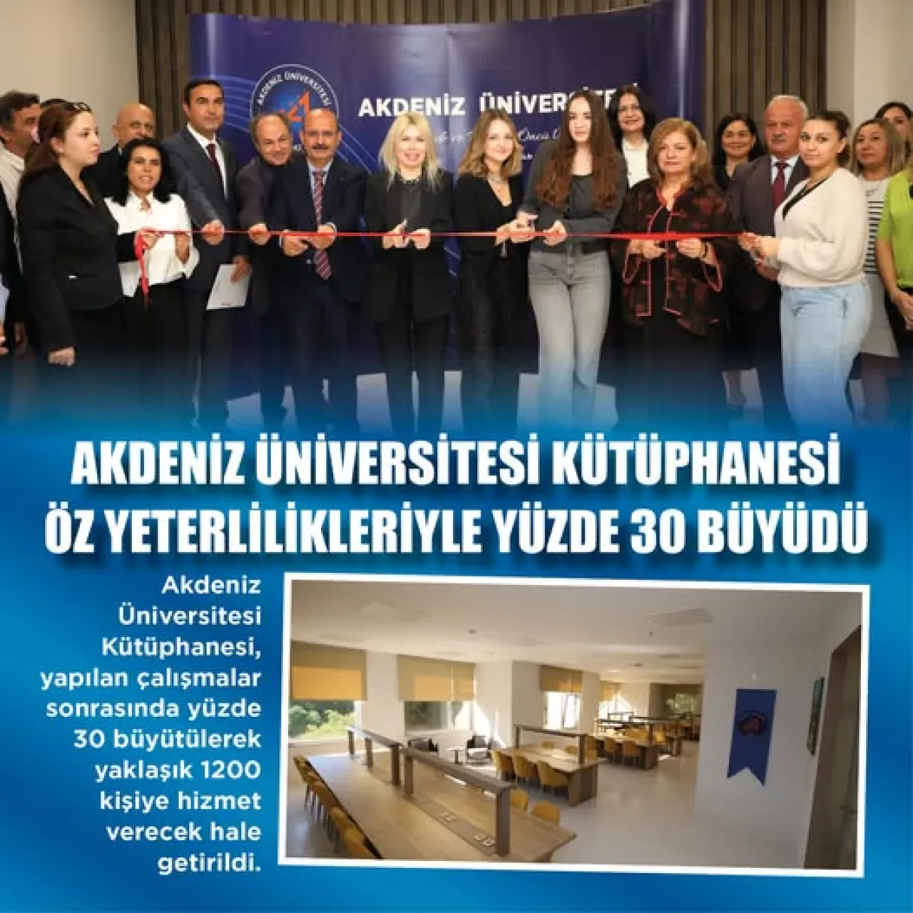 Akdeniz Üniversitesi Kütüphanesi Kapasitesini Yüzde 30 Artırdı Akdeniz Üniversitesi Kütüphanesi Kapasitesini Yüzde 30 Artırdı