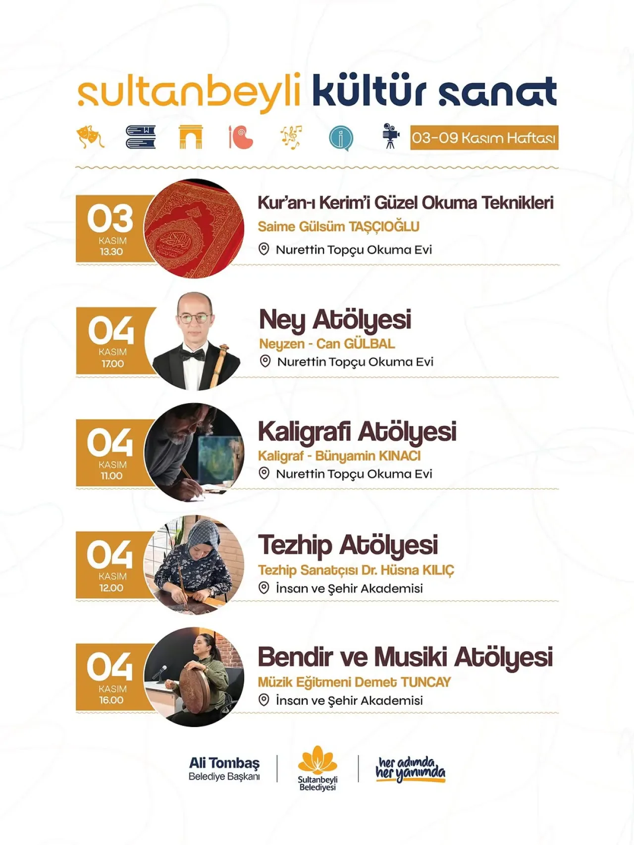 Sultanbeyli Belediyesi Kültür ve Sanat Etkinlikleri Bu Hafta Yoğun Bir Programa Sahip Sultanbeyli Belediyesi Kültür ve Sanat Etkinlikleri Bu Hafta Yoğun Bir Programa Sahip