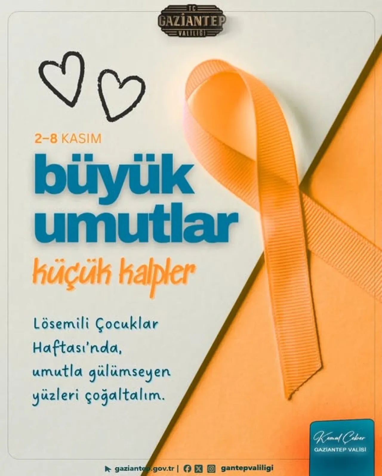 Gaziantep'te Lösemili Çocuklar Haftası'nda "Büyük Umutlar Küçük Kalpler" Mesajı Gaziantep'te Lösemili Çocuklar Haftası'nda "Büyük Umutlar Küçük Kalpler" Mesajı