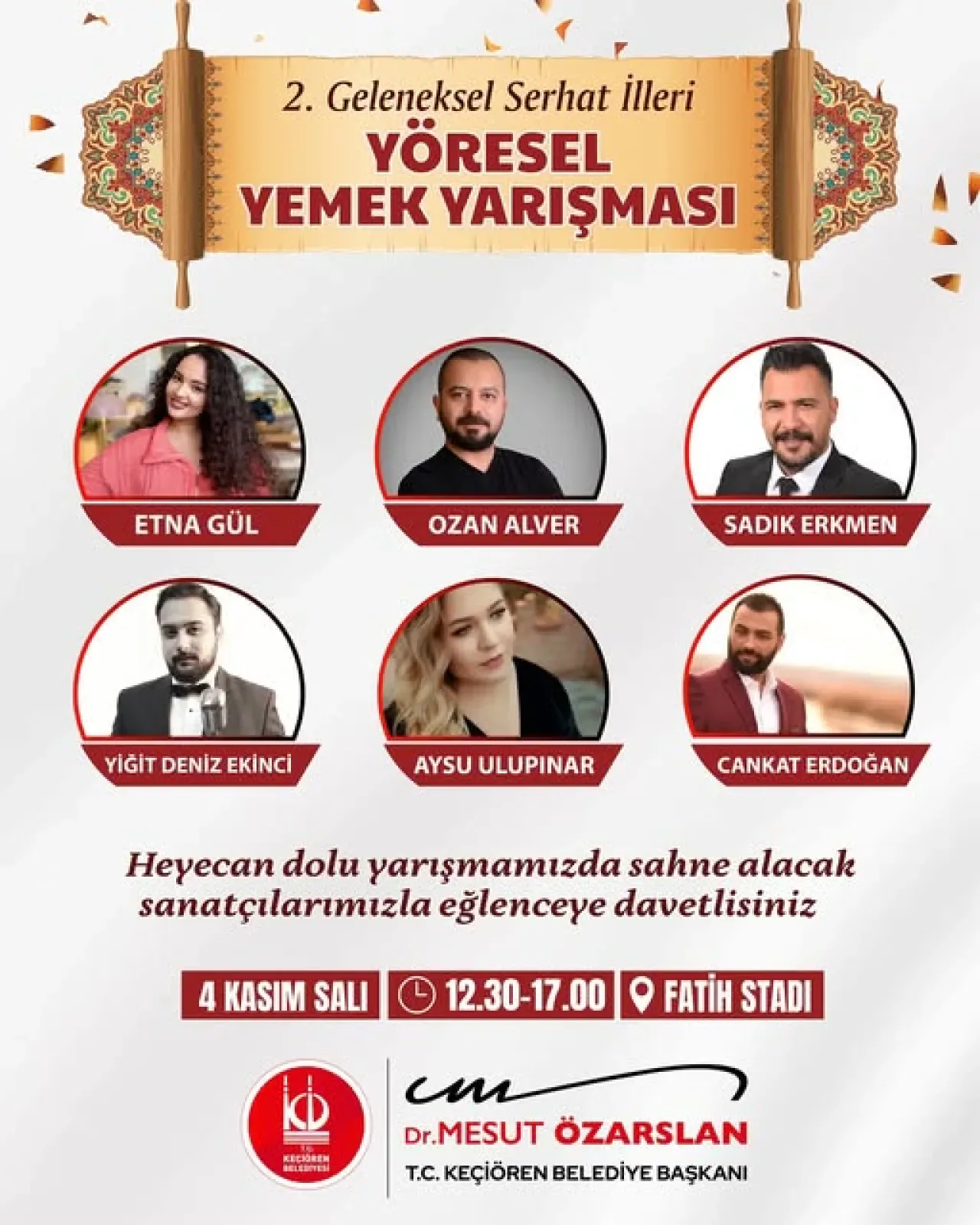 Keçiören'de Yemek Yarışması ve Sanat Buluşması Keçiören'de Yemek Yarışması ve Sanat Buluşması