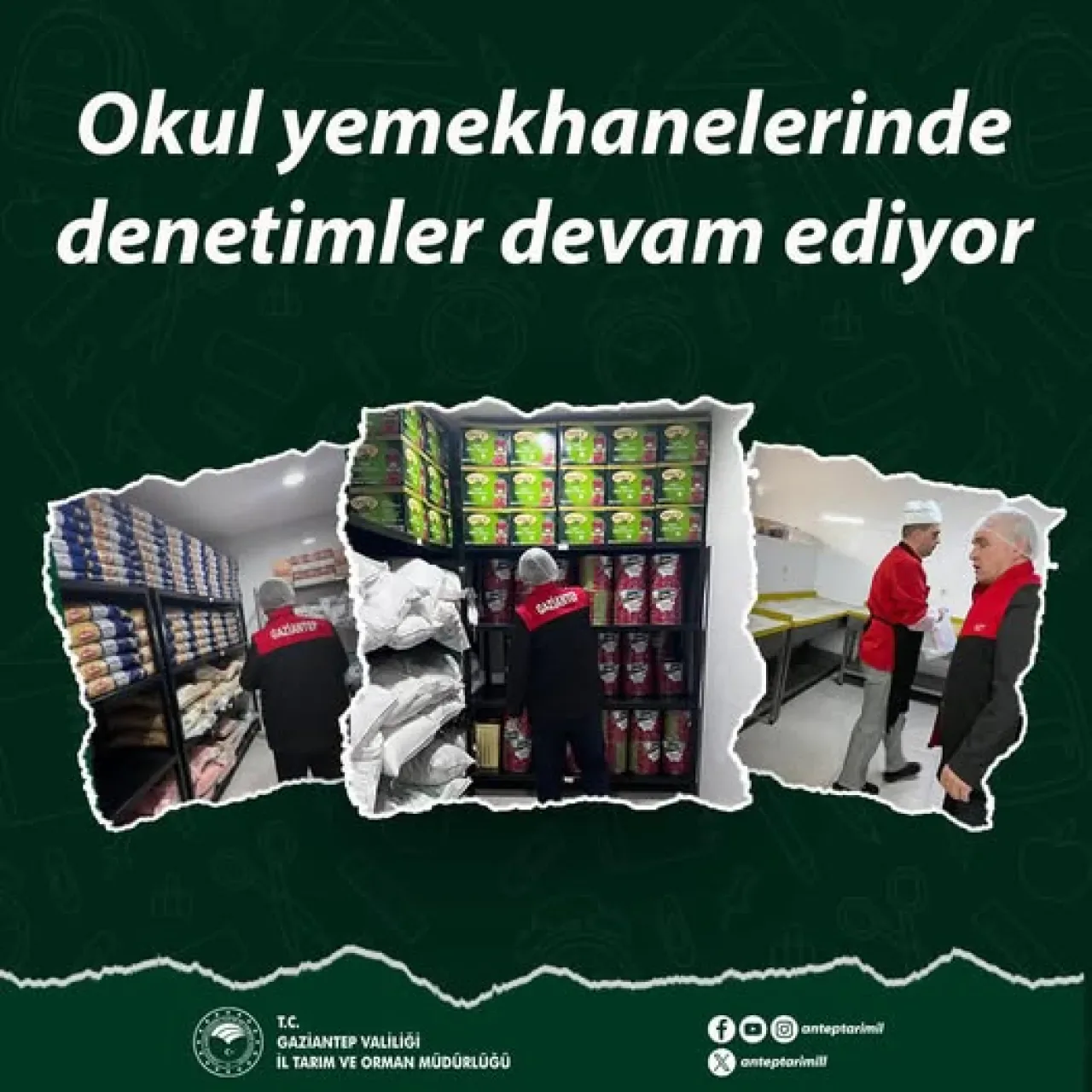 Gaziantep'te Okul Yemekhaneleri Sıkı Denetim Altında Gaziantep'te Okul Yemekhaneleri Sıkı Denetim Altında