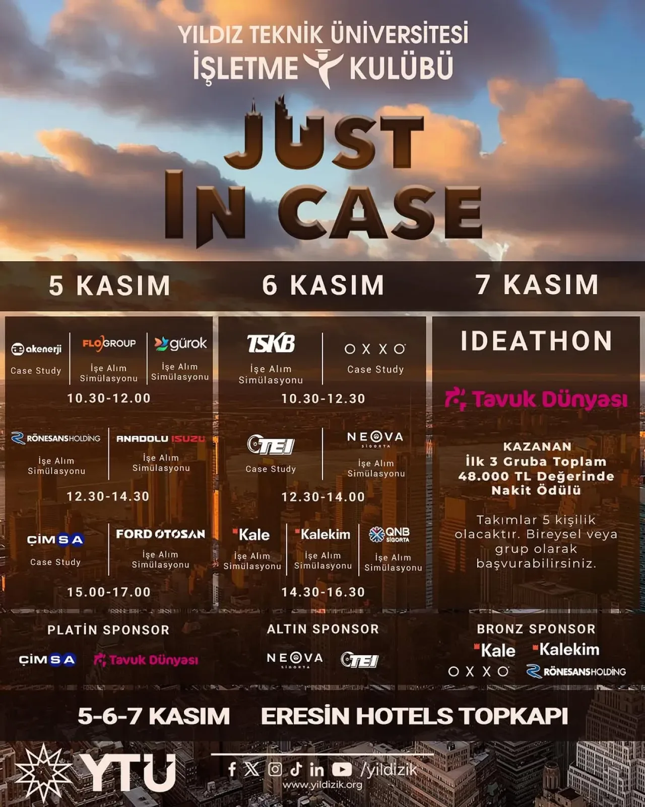 Yıldız İşletme Kulübü'nden Kariyer Simülasyonu: Just In Case Etkinliği Yıldız İşletme Kulübü'nden Kariyer Simülasyonu: Just In Case Etkinliği
