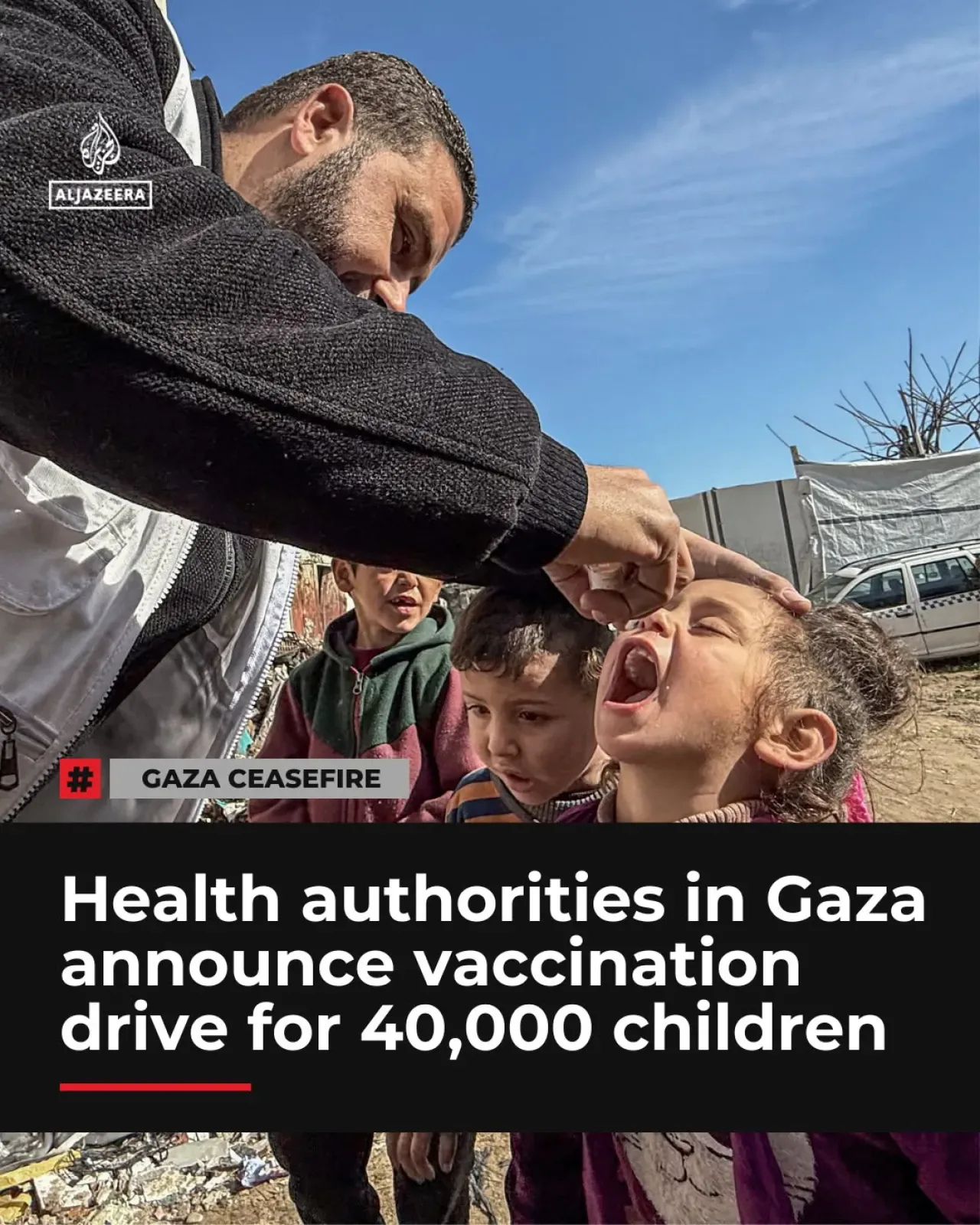 Gazze'de 40 Bin Çocuğa Aşı Kampanyası Başlatılıyor Gazze'de 40 Bin Çocuğa Aşı Kampanyası Başlatılıyor