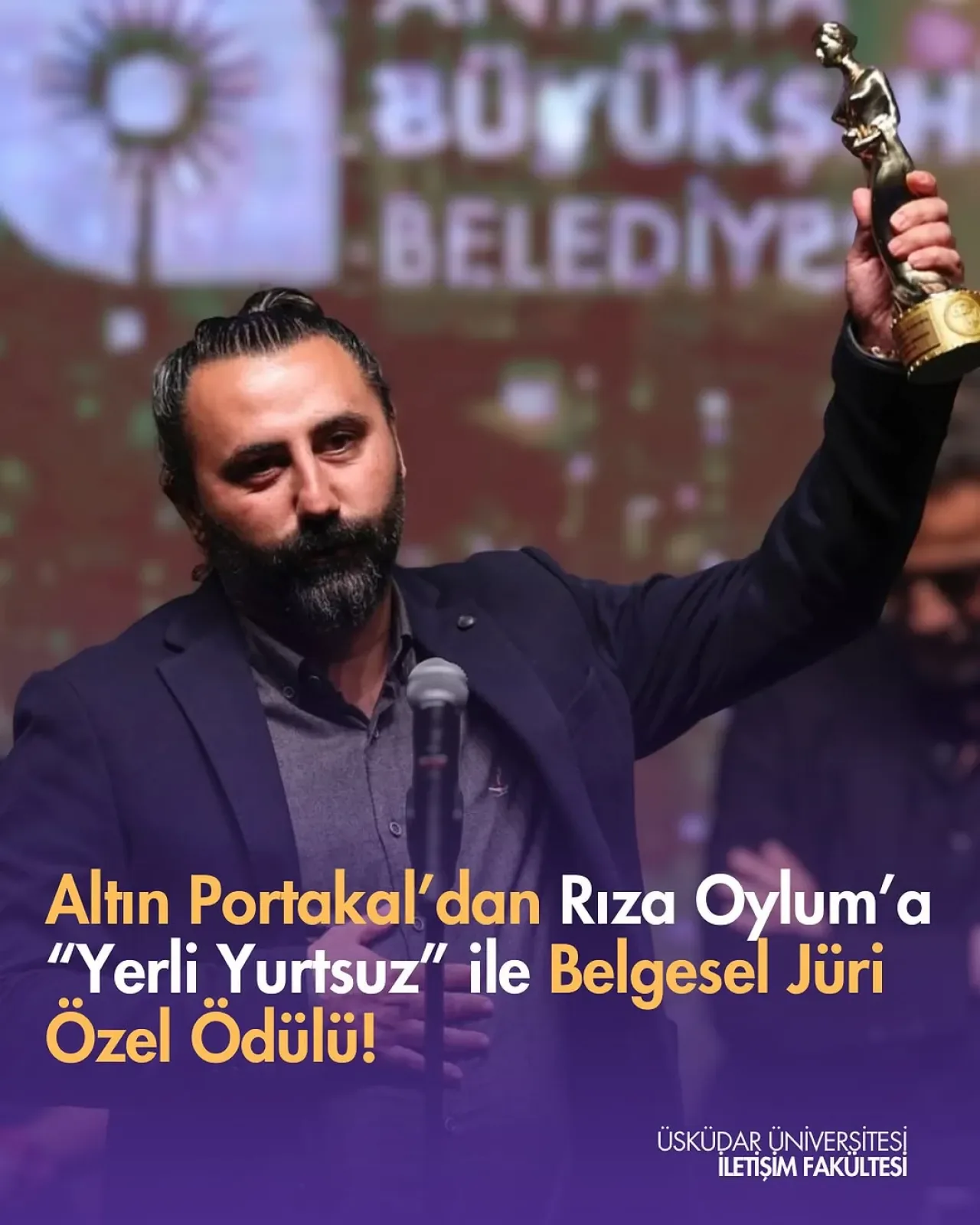 Üsküdar Üniversitesi Öğretim Görevlisinden Altın Portakal'da Büyük Başarı Üsküdar Üniversitesi Öğretim Görevlisinden Altın Portakal'da Büyük Başarı