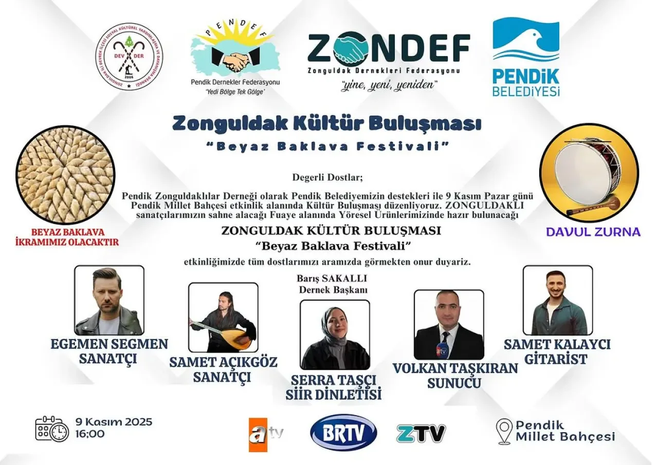 Pendik Zonguldaklılar Derneği 9 Kasım'da Millet Bahçesi'nde Buluşuyor Pendik Zonguldaklılar Derneği 9 Kasım'da Millet Bahçesi'nde Buluşuyor