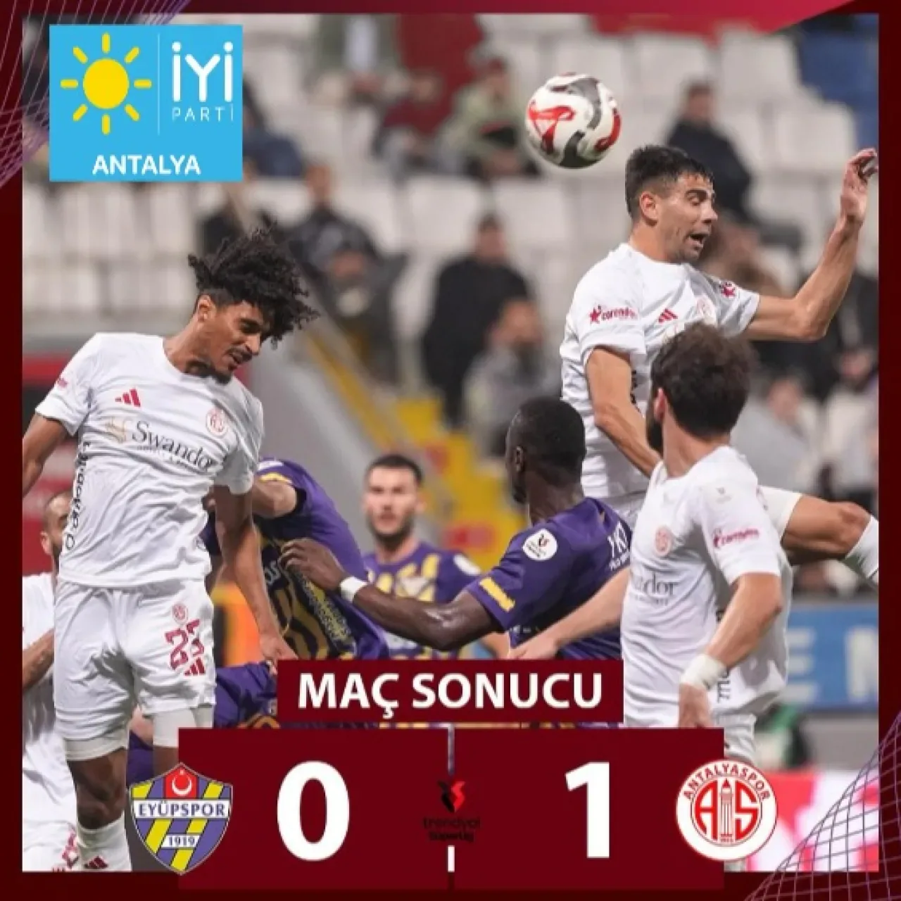 Antalya İYİ Parti, Galibiyetin Ardından Antalyaspor'u Tebrik Etti Antalya İYİ Parti, Galibiyetin Ardından Antalyaspor'u Tebrik Etti