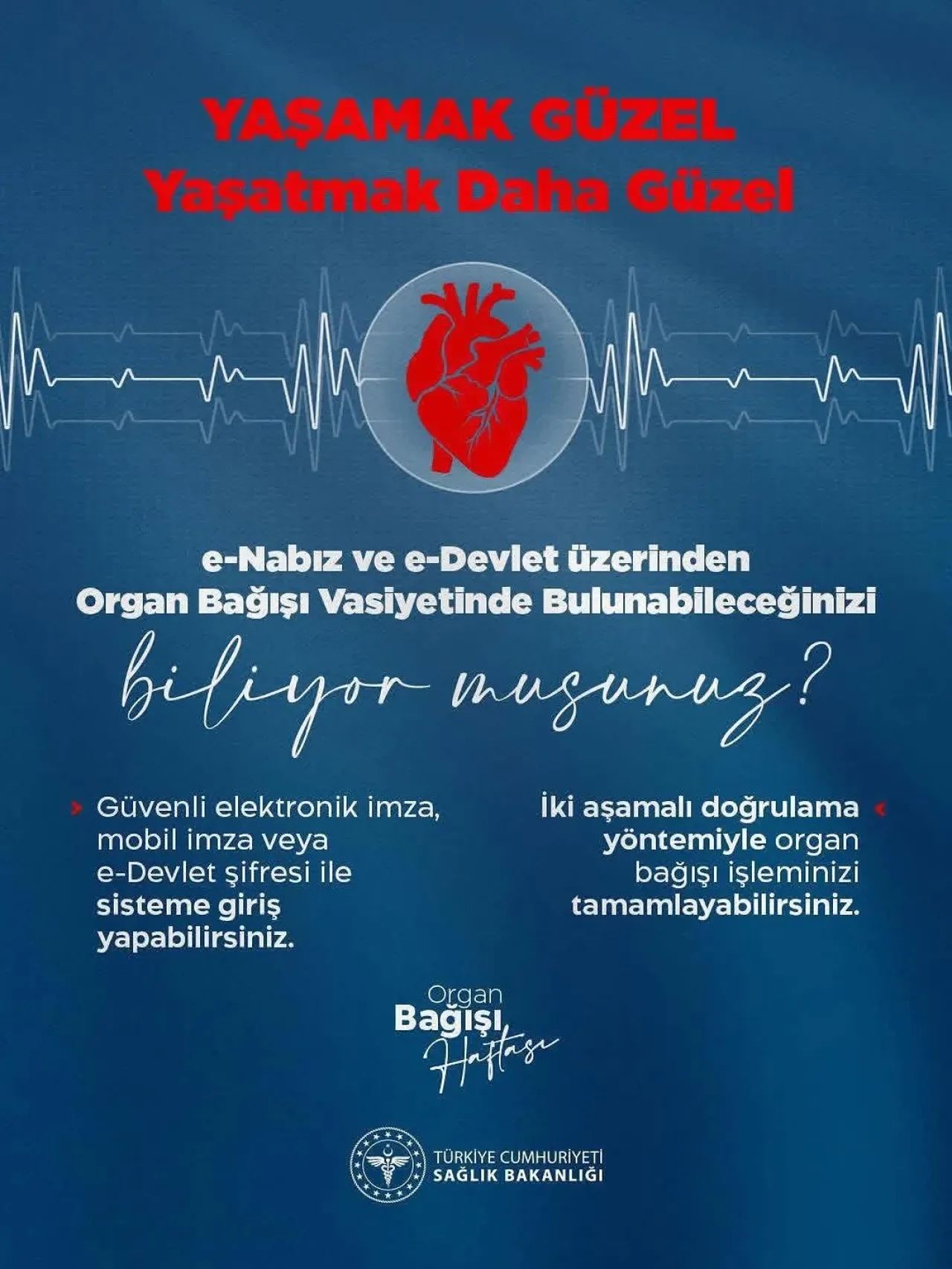 Antalya'da Organ Bağışı Artık e-Nabız ve e-Devlet Üzerinden Yapılabiliyor Antalya'da Organ Bağışı Artık e-Nabız ve e-Devlet Üzerinden Yapılabiliyor