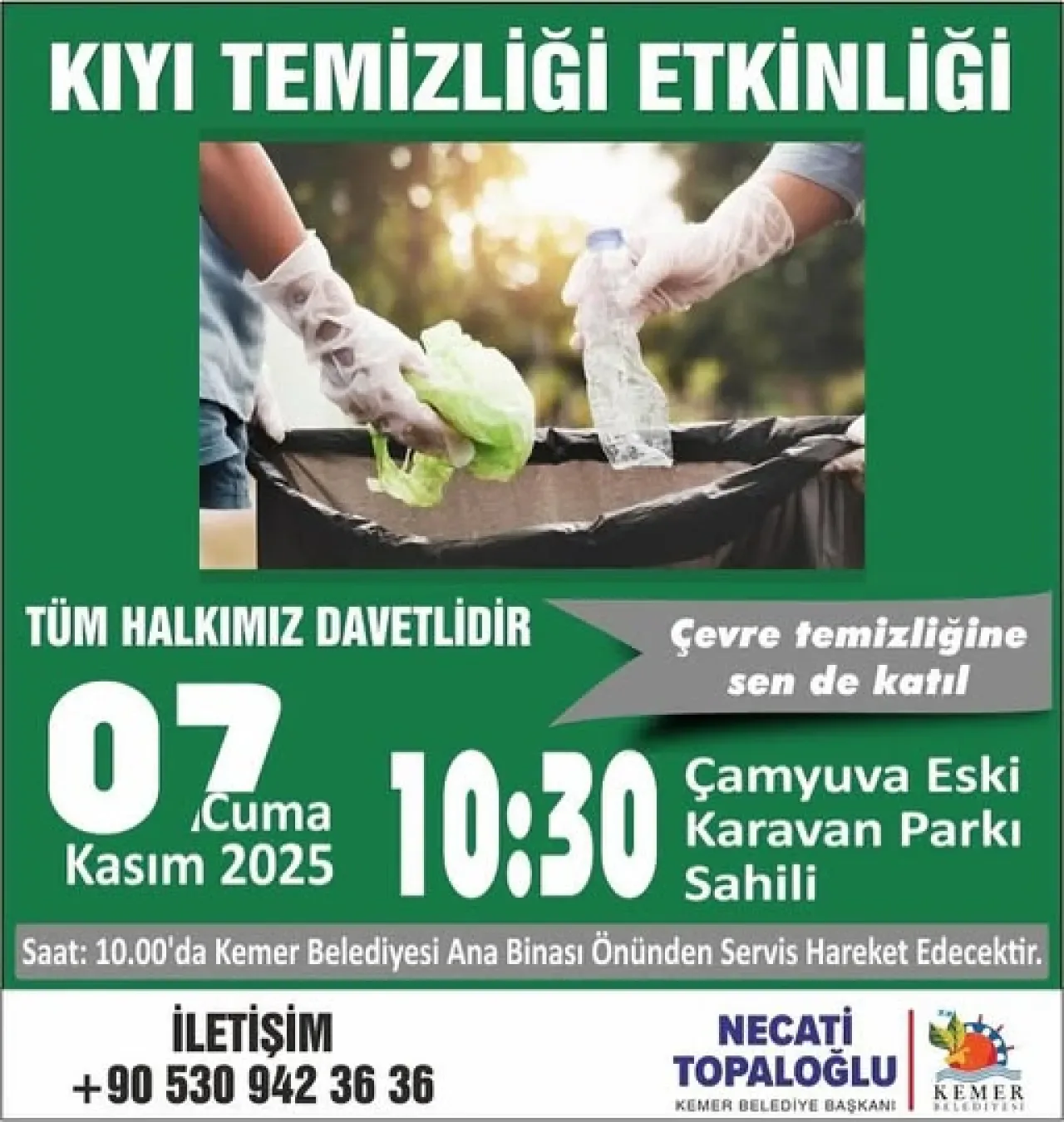 Kemer'de Kıyı Temizliği Etkinliği: "Kıyılar Bizim, Geleceğimiz Temiz Kalsın" Kemer'de Kıyı Temizliği Etkinliği: "Kıyılar Bizim, Geleceğimiz Temiz Kalsın"