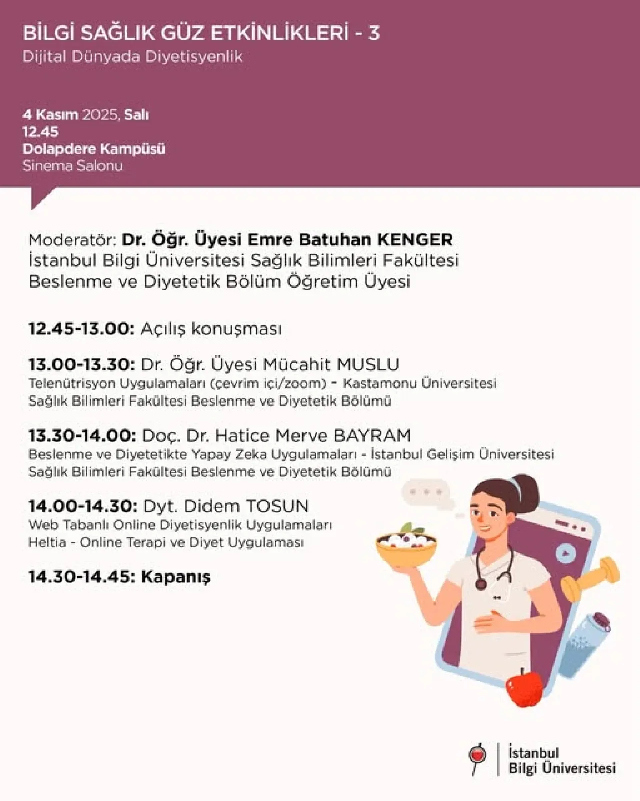 İstanbul Bilgi Üniversitesi'nde Sağlık ve Güzellik Etkinliği Düzenlenecek İstanbul Bilgi Üniversitesi'nde Sağlık ve Güzellik Etkinliği Düzenlenecek