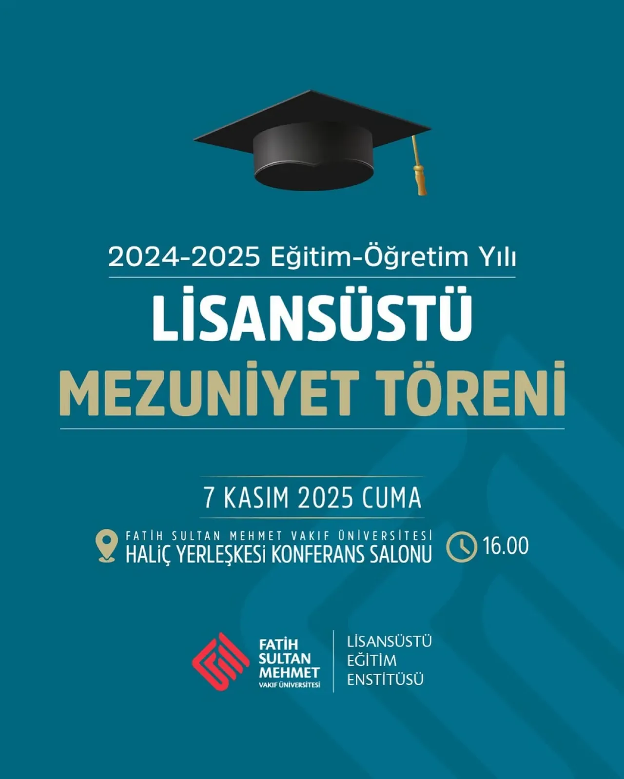 Fatih Sultan Mehmet Vakıf Üniversitesi'nde Lisansüstü Mezuniyet Töreni Fatih Sultan Mehmet Vakıf Üniversitesi'nde Lisansüstü Mezuniyet Töreni