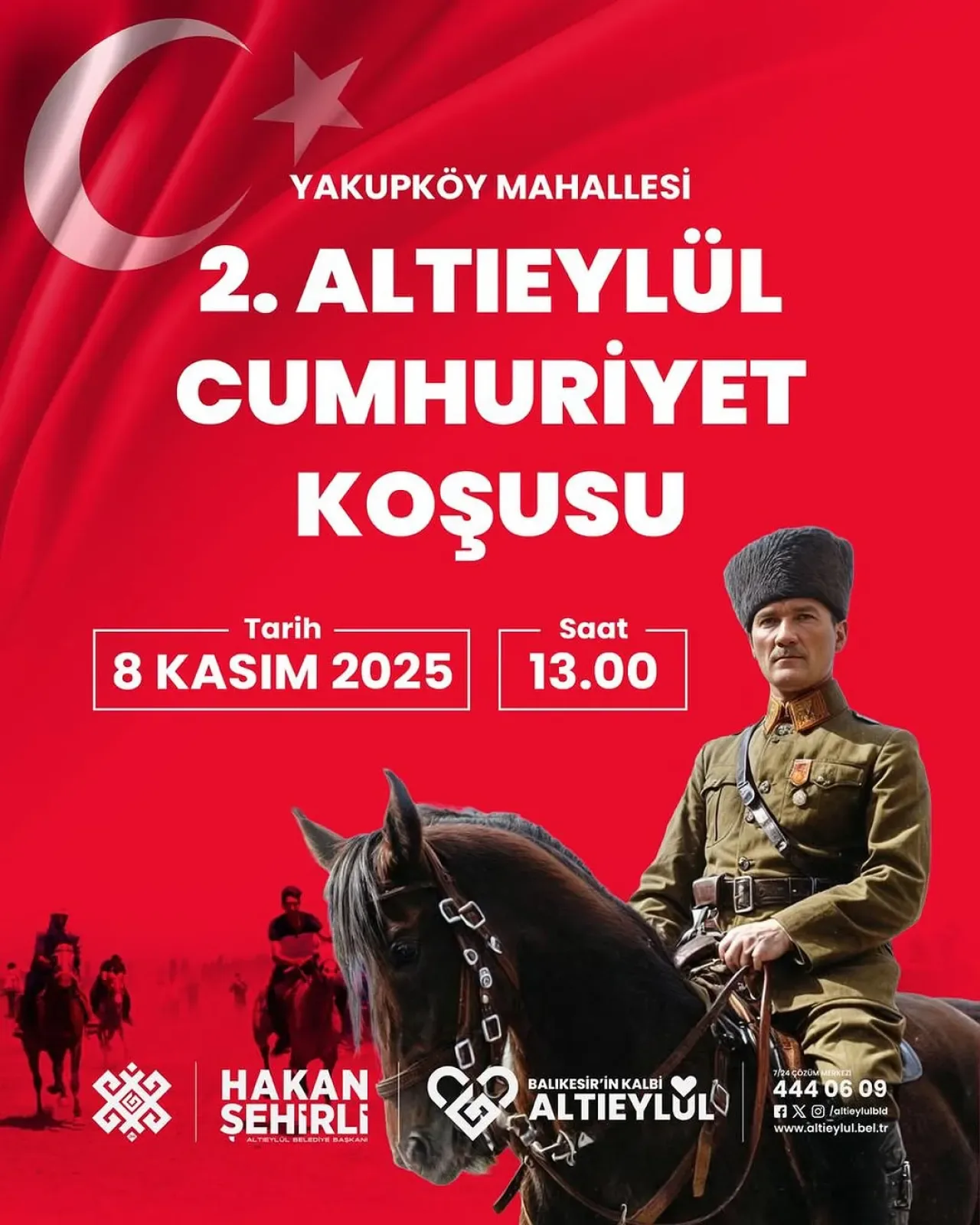 Altıeylül'de Cumhuriyet Coşkusu Geleneksel At Yarışlarıyla Yaşanacak Altıeylül'de Cumhuriyet Coşkusu Geleneksel At Yarışlarıyla Yaşanacak