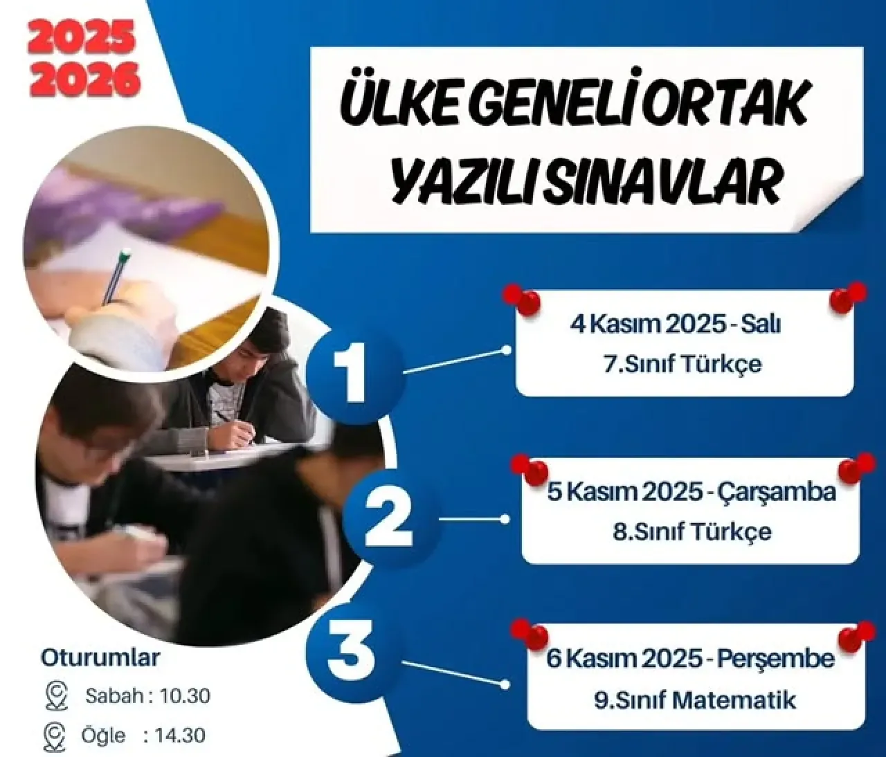 Adalar'da 2025-2026 Eğitim Öğretim Yılı Ortak Sınav Takvimi Açıklandı Adalar'da 2025-2026 Eğitim Öğretim Yılı Ortak Sınav Takvimi Açıklandı