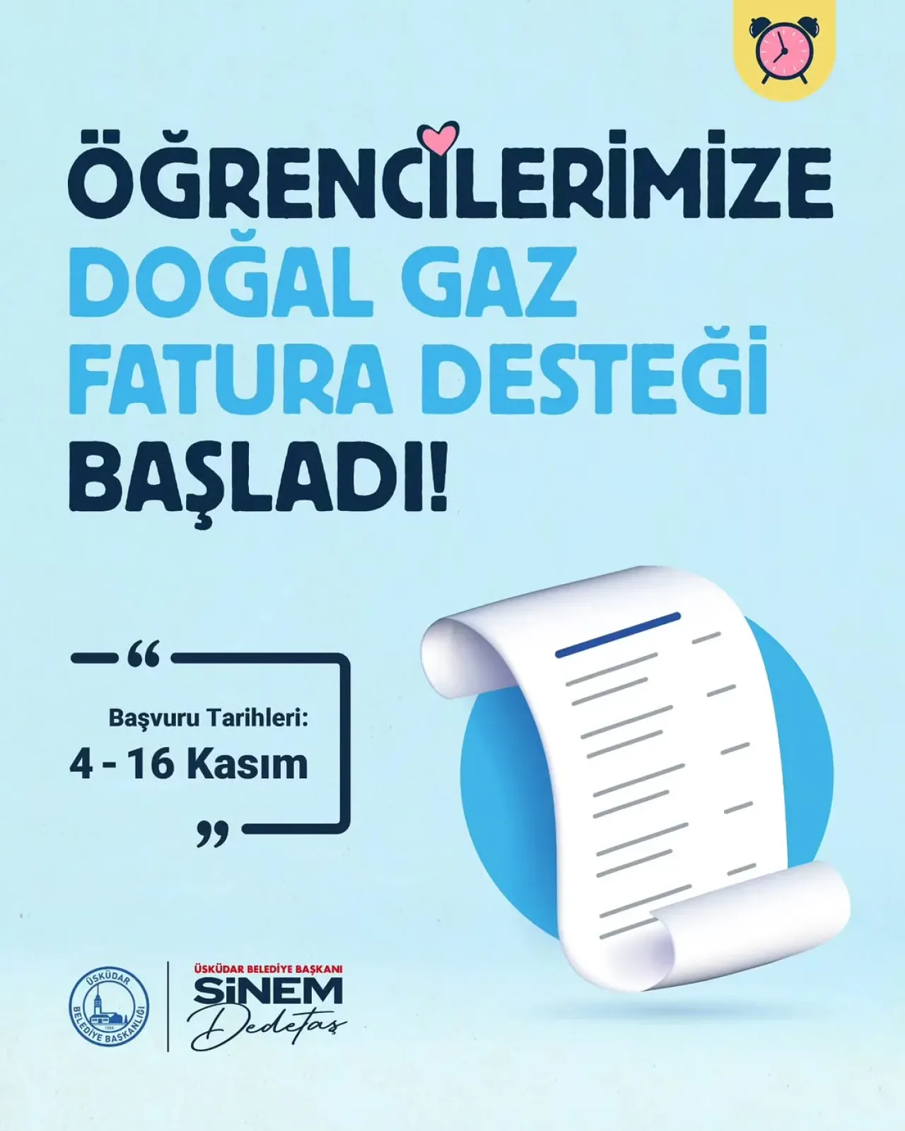 Üsküdar Belediyesi'nden Öğrencilere 1.000 TL Doğal Gaz Desteği Üsküdar Belediyesi'nden Öğrencilere 1.000 TL Doğal Gaz Desteği