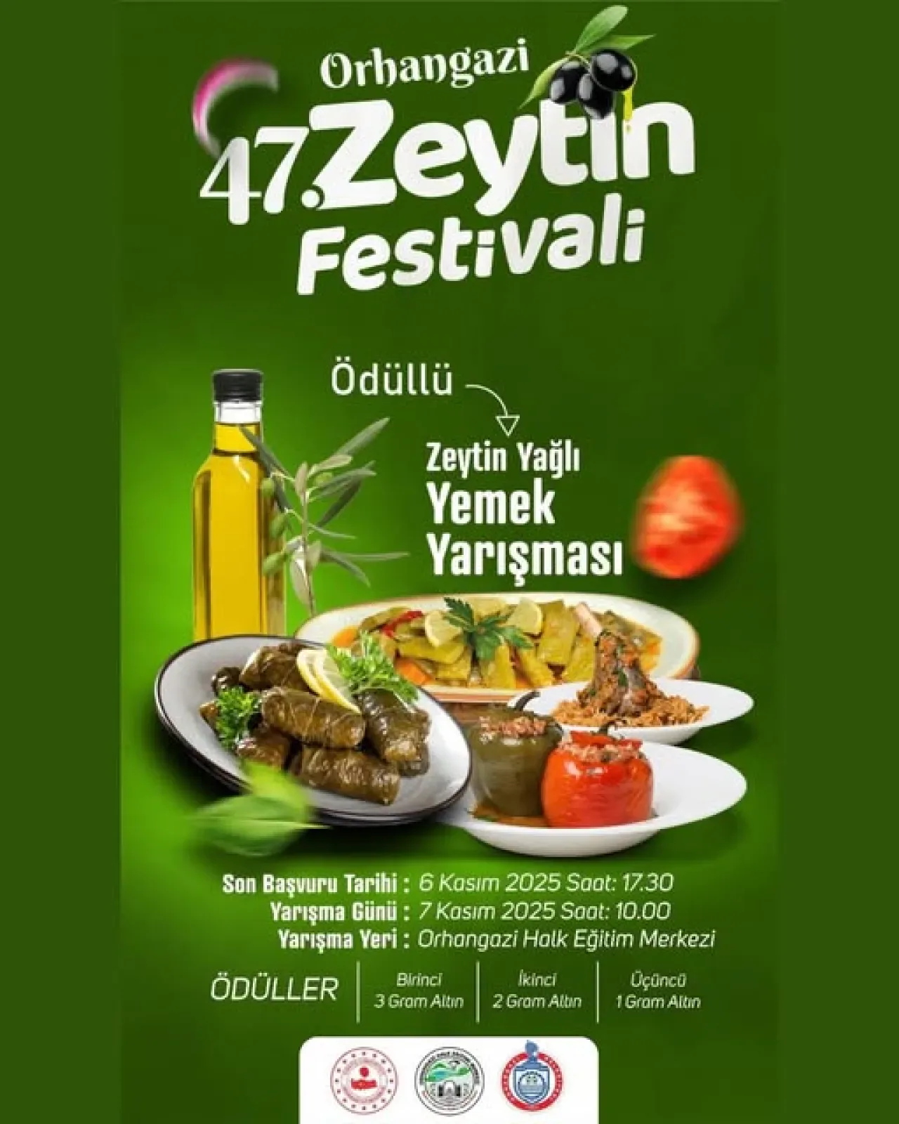 Orhangazi'de Geleneksel Zeytinyağlı Yemek Yarışması Düzenleniyor Orhangazi'de Geleneksel Zeytinyağlı Yemek Yarışması Düzenleniyor