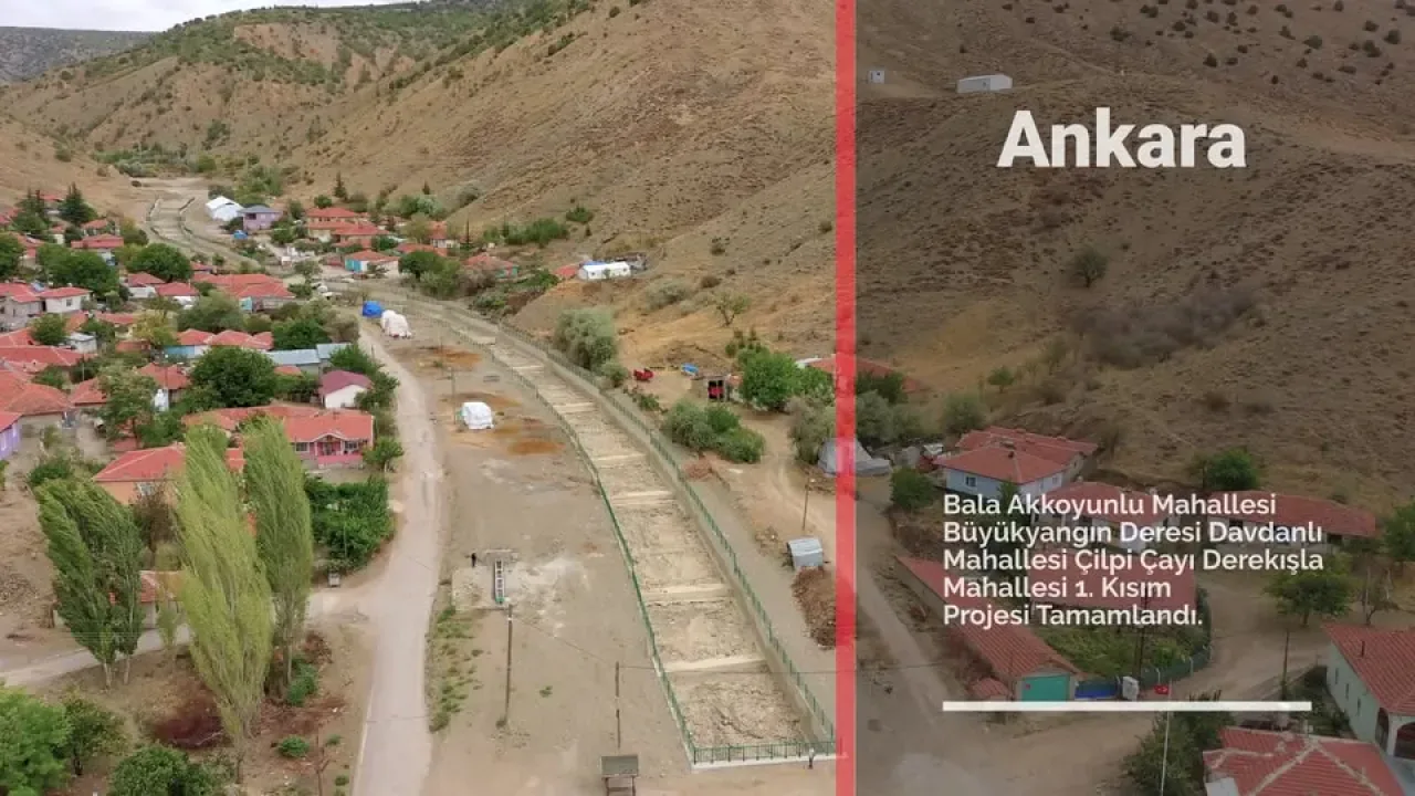 Ankara'da Taşkın Riski Azaltan Proje Tamamlandı Ankara'da Taşkın Riski Azaltan Proje Tamamlandı