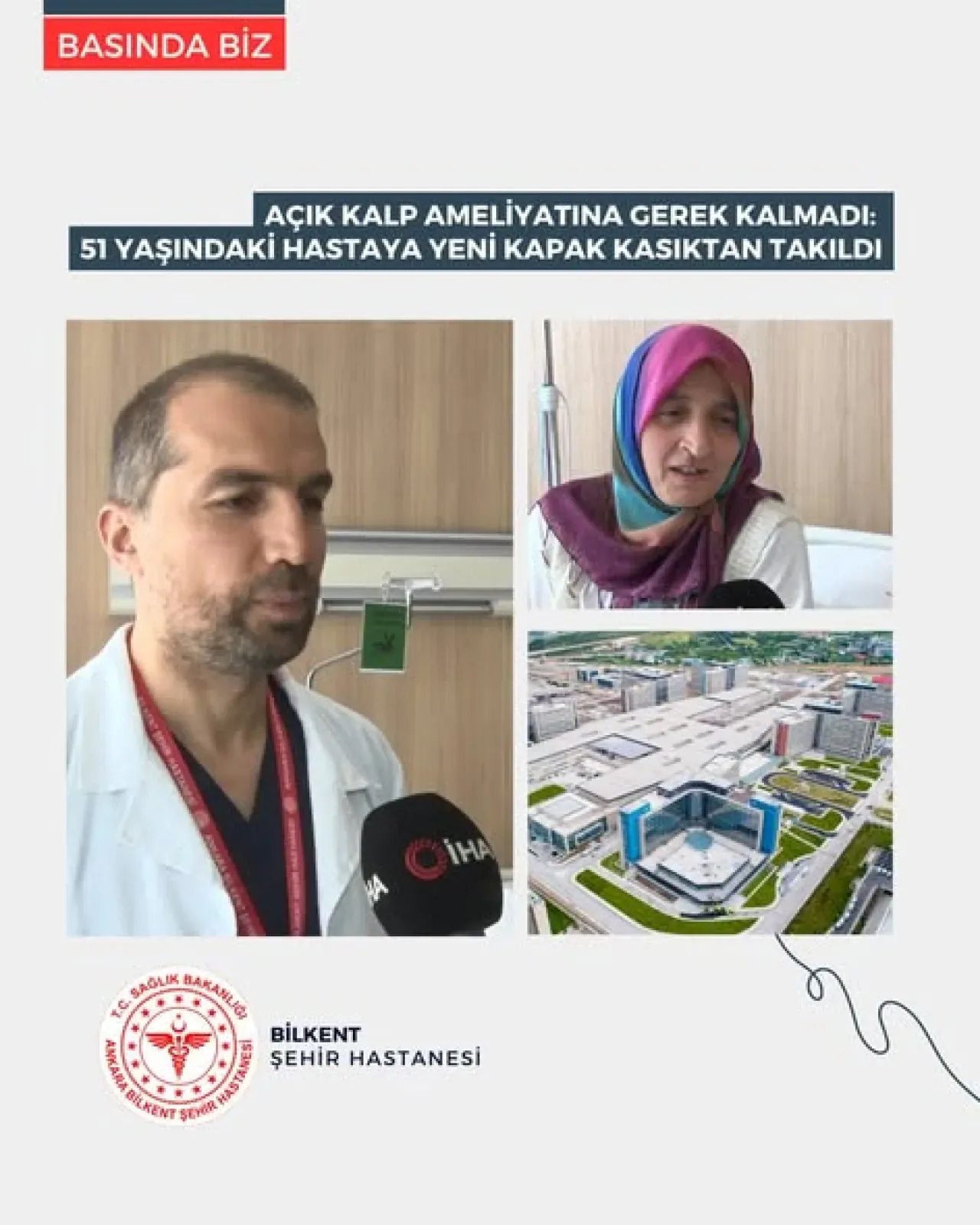 Ankara Bilkent Şehir Hastanesi'nde Kasıktan Kalp Kapağı Takıldı, Açık Ameliyata Gerek Kalmadı Ankara Bilkent Şehir Hastanesi'nde Kasıktan Kalp Kapağı Takıldı, Açık Ameliyata Gerek Kalmadı