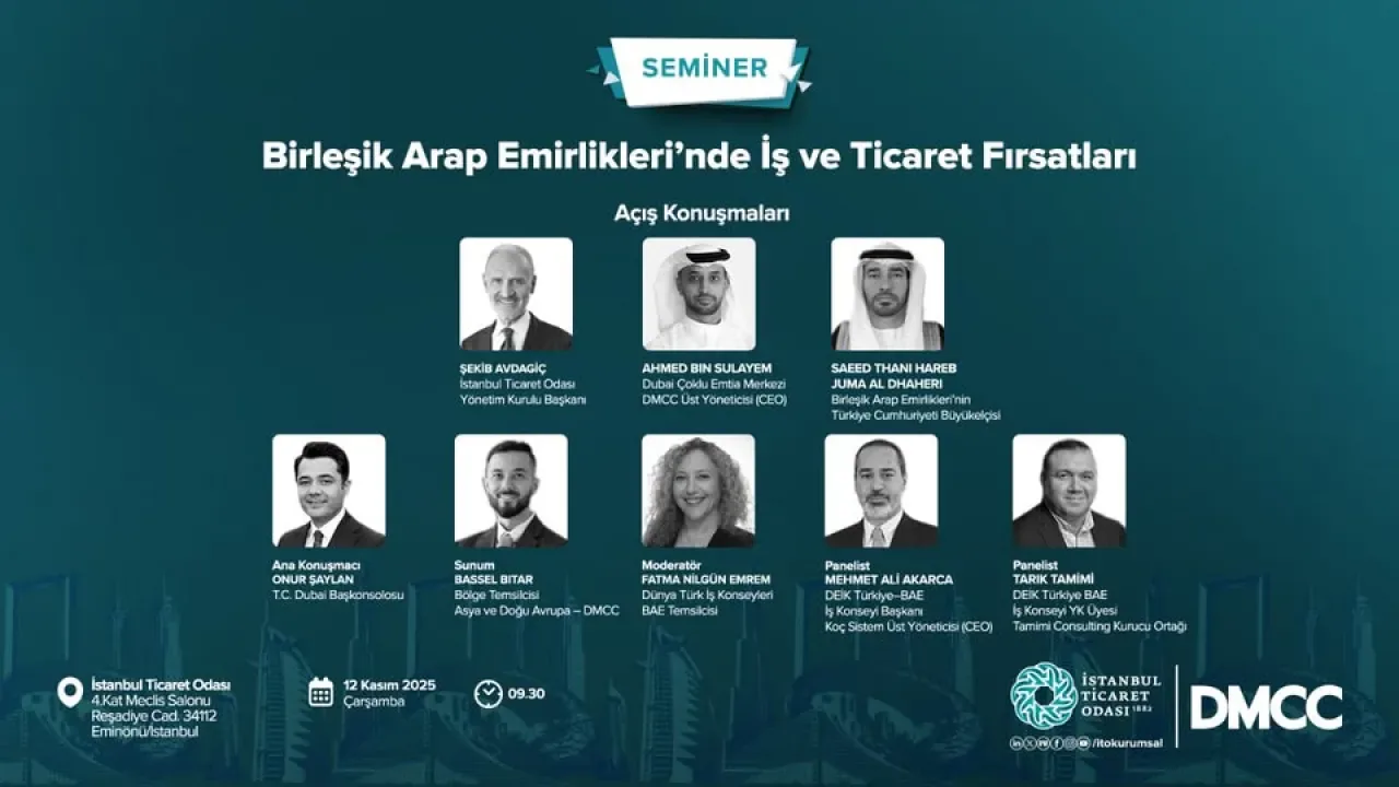 İstanbul Ticaret Odası, BAE'deki İş Fırsatlarını Anlatacak İstanbul Ticaret Odası, BAE'deki İş Fırsatlarını Anlatacak