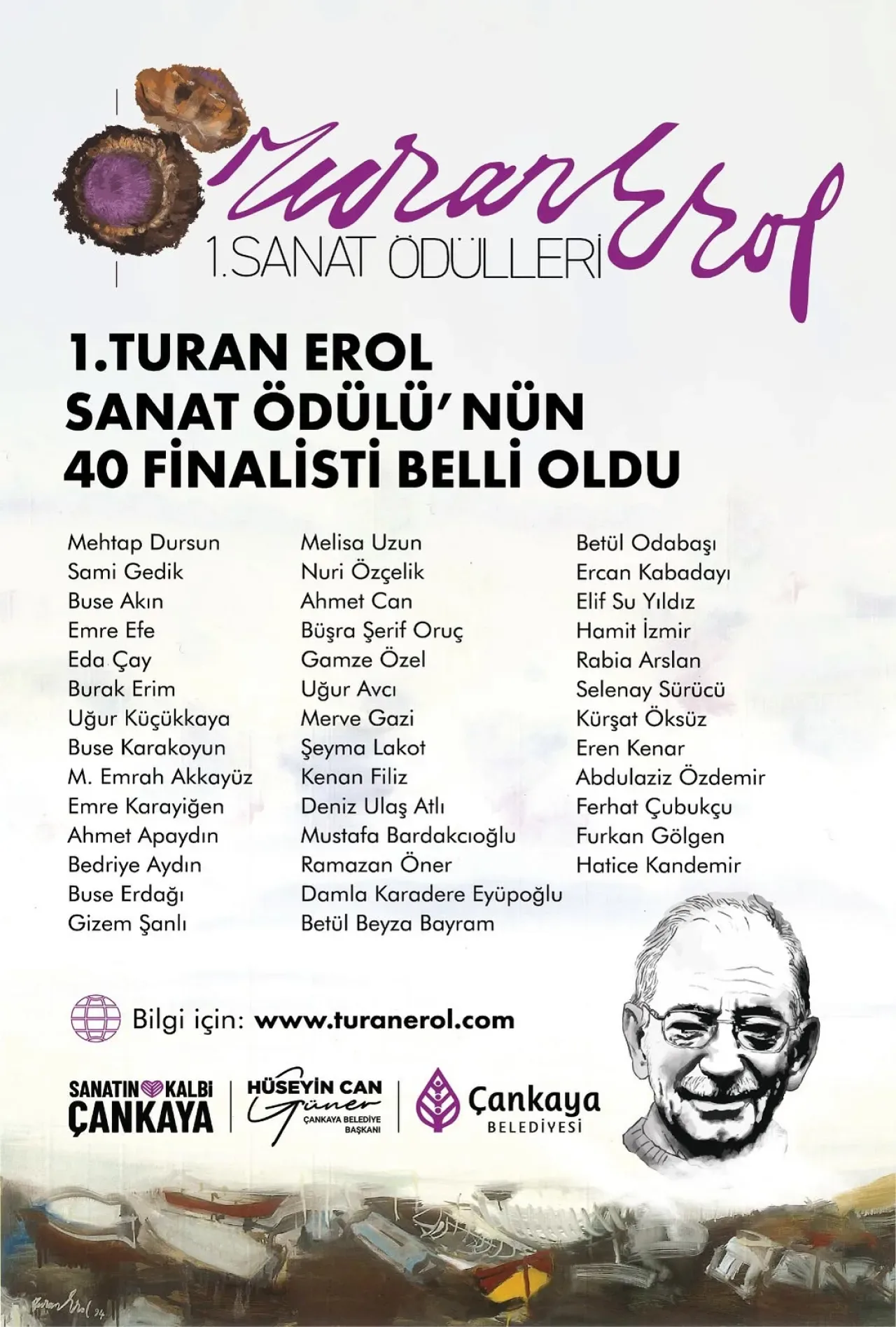 Turan Erol Sanat Ödülü Finalistleri Belli Oldu: 40 Genç Sanatçı Yarışıyor Turan Erol Sanat Ödülü Finalistleri Belli Oldu: 40 Genç Sanatçı Yarışıyor