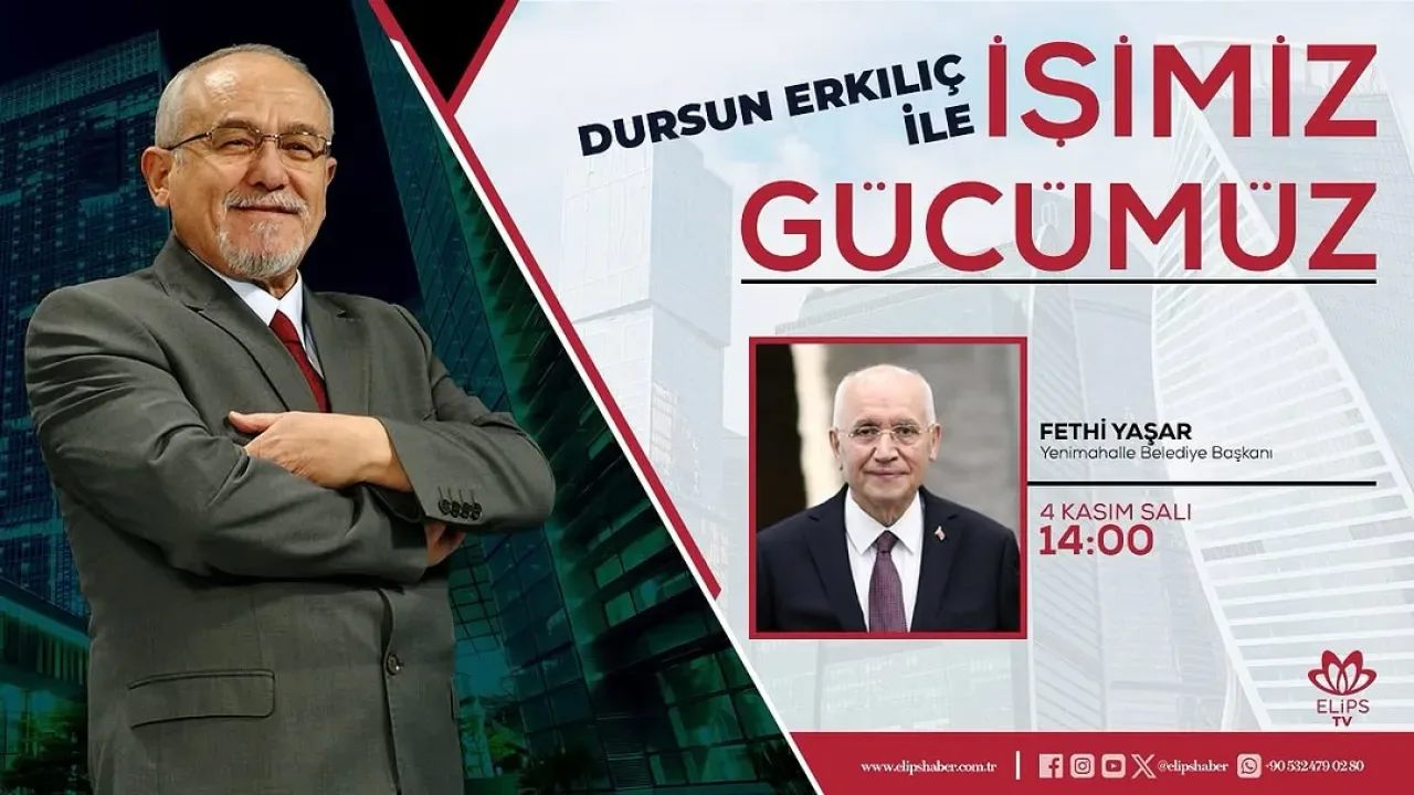 Yenimahalle Belediyesi Başkanı Dursun Erkılıç, Bugün Elips TV'de Canlı Yayında İzleyicilerle Buluşacak Yenimahalle Belediyesi Başkanı Dursun Erkılıç, Bugün Elips TV'de Canlı Yayında İzleyicilerle Buluşacak