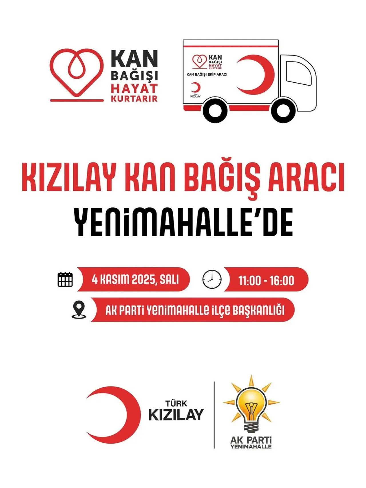 Yenimahalle AK Parti İlçe Başkanlığı ve Kızılay'dan Kan Bağışı Kampanyası Yenimahalle AK Parti İlçe Başkanlığı ve Kızılay'dan Kan Bağışı Kampanyası