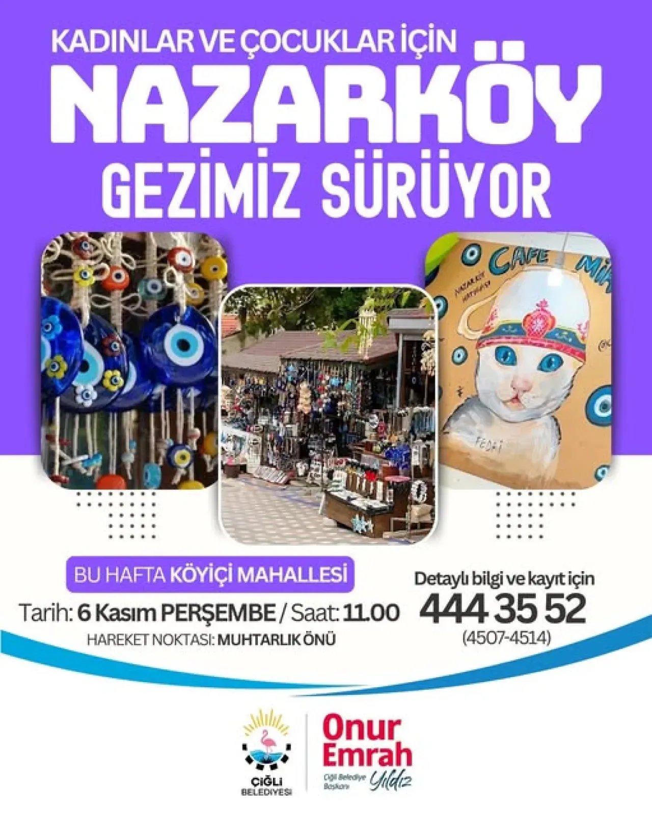İzmir Çiğli'de Kadın ve Çocuklara Özel Nazar Köy Gezileri Sürüyor İzmir Çiğli'de Kadın ve Çocuklara Özel Nazar Köy Gezileri Sürüyor