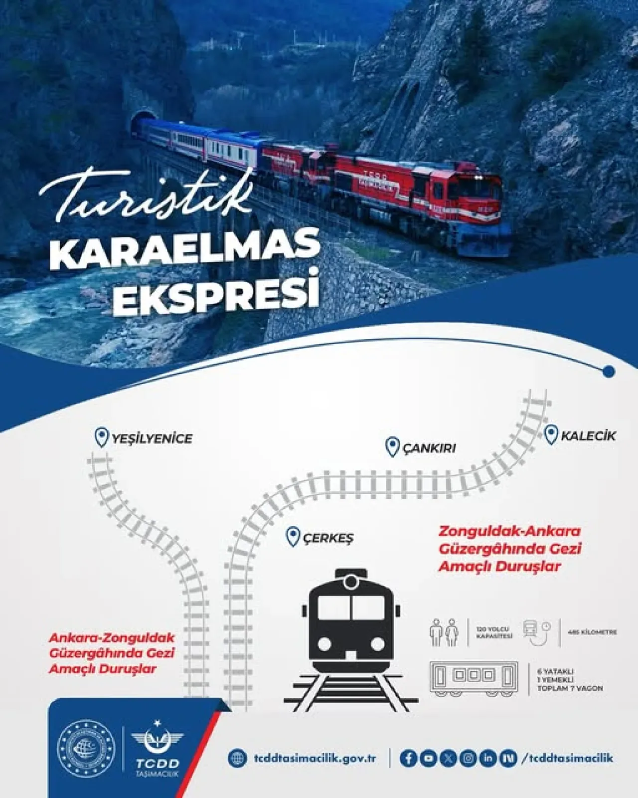 Turistik Karaelmas Ekspresi, Ankara-Zonguldak Arasında Yolculuğa Başladı Turistik Karaelmas Ekspresi, Ankara-Zonguldak Arasında Yolculuğa Başladı