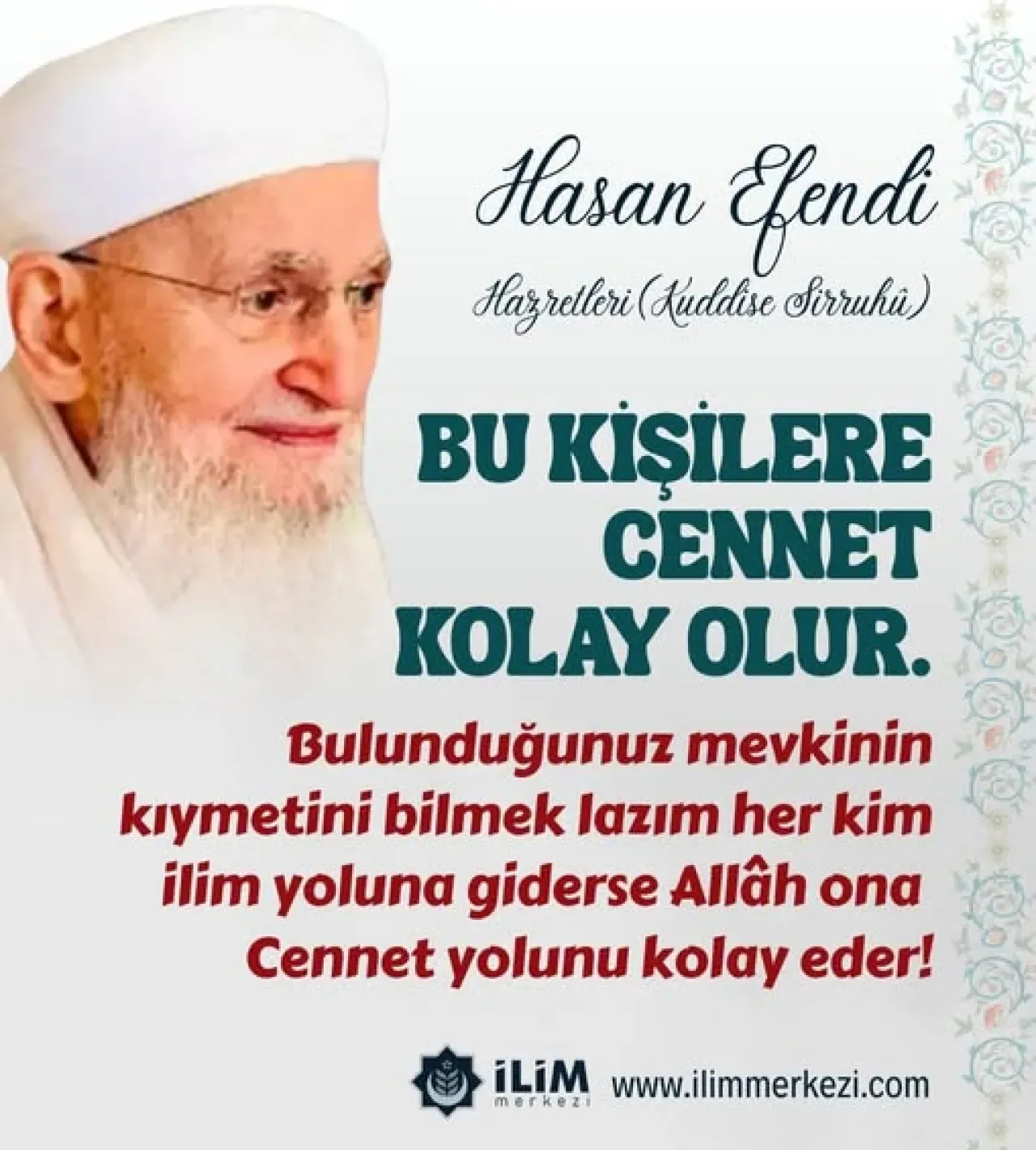 Başakşehir İlim Merkezi'nden Manevi Mesaj: İlim Yolunda Olanlara Müjde Başakşehir İlim Merkezi'nden Manevi Mesaj: İlim Yolunda Olanlara Müjde