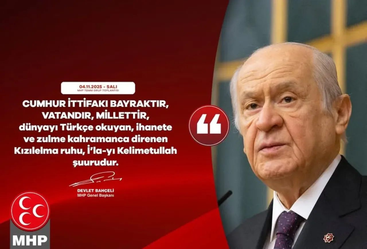MHP Genel Başkanı Bahçeli: "Cumhur İttifakı Bayraktır, Vatandır, Milletirdir" MHP Genel Başkanı Bahçeli: "Cumhur İttifakı Bayraktır, Vatandır, Milletirdir"