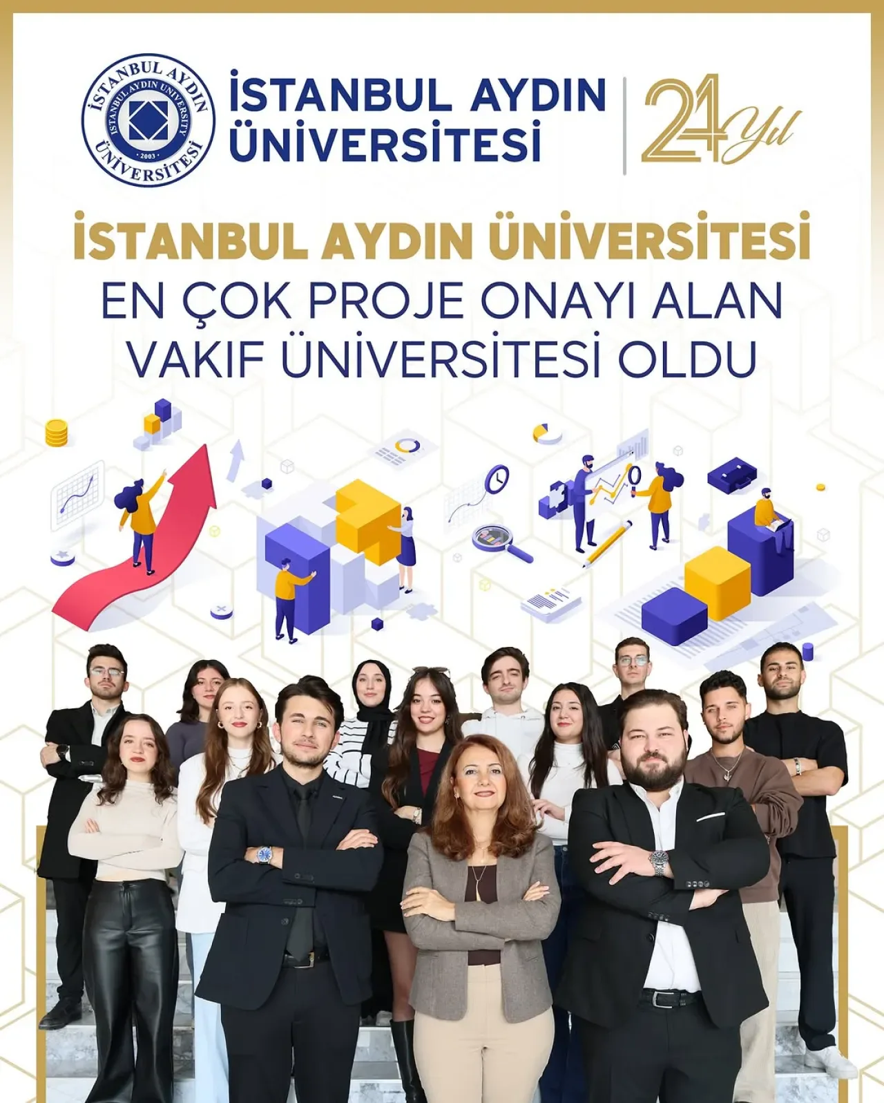 İstanbul Aydın Üniversitesi, ÜNİDES'te En Çok Projesi Onaylanan Vakıf Üniversitesi Oldu İstanbul Aydın Üniversitesi, ÜNİDES'te En Çok Projesi Onaylanan Vakıf Üniversitesi Oldu