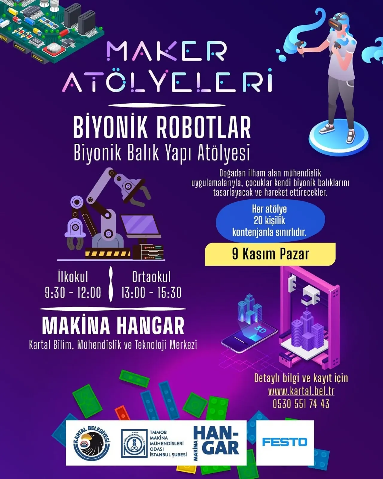 Kartallı Çocuklar Bilim ve Mühendislikle Buluşuyor Kartallı Çocuklar Bilim ve Mühendislikle Buluşuyor
