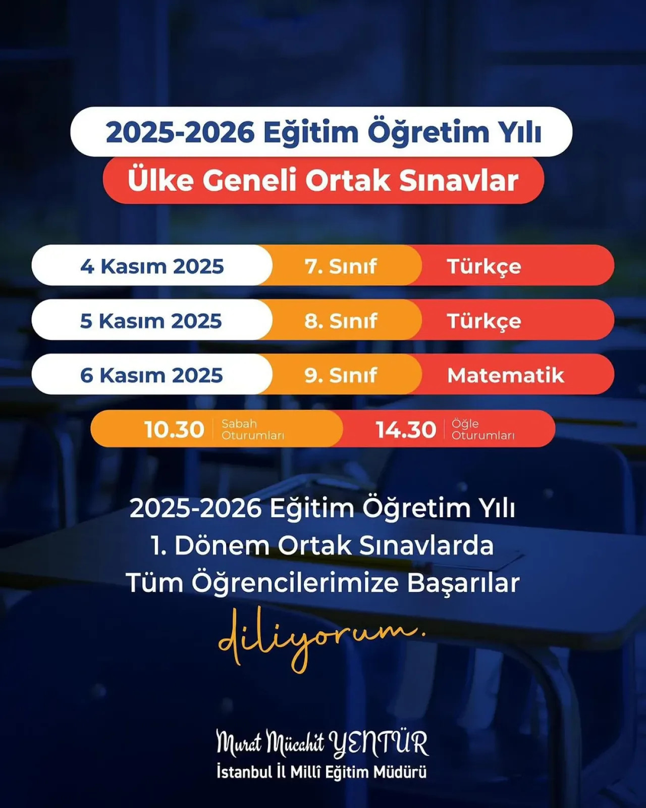 Kâğıthane'de 2025-2026 Eğitim Yılı 1. Dönem Ortak Sınavları Başladı Kâğıthane'de 2025-2026 Eğitim Yılı 1. Dönem Ortak Sınavları Başladı