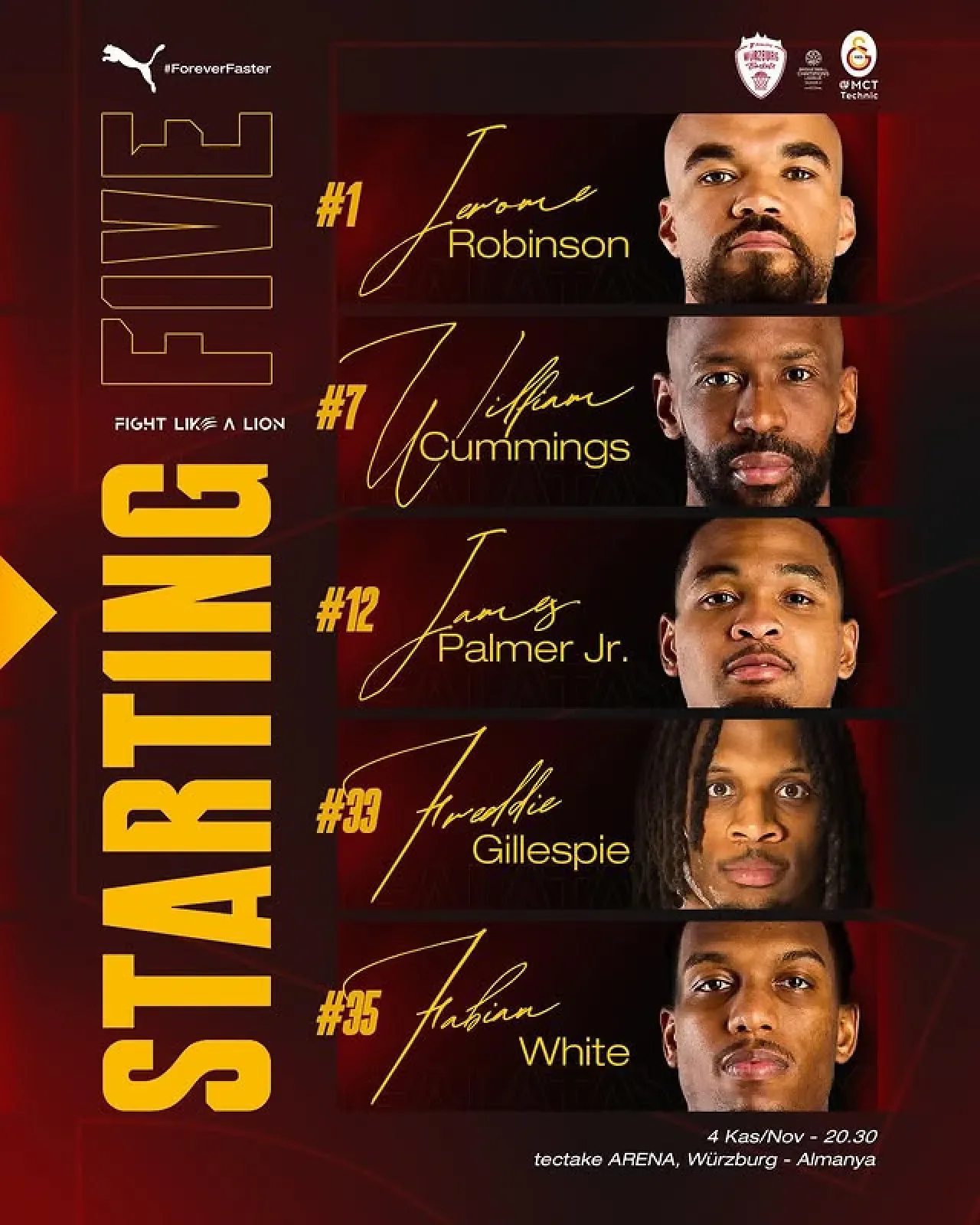 Galatasaray Basketbol, Würzburg Baskets'ı Avrupa Kupası'nda Zorladı Galatasaray Basketbol, Würzburg Baskets'ı Avrupa Kupası'nda Zorladı