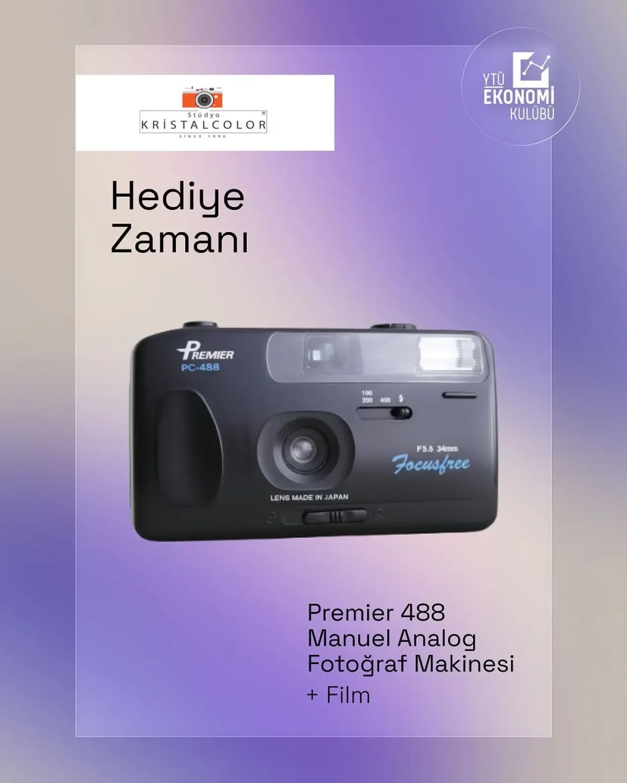 YTÜ Ekonomi Kulübü'nden Fotoğraf Makinesi Çekilişi YTÜ Ekonomi Kulübü'nden Fotoğraf Makinesi Çekilişi