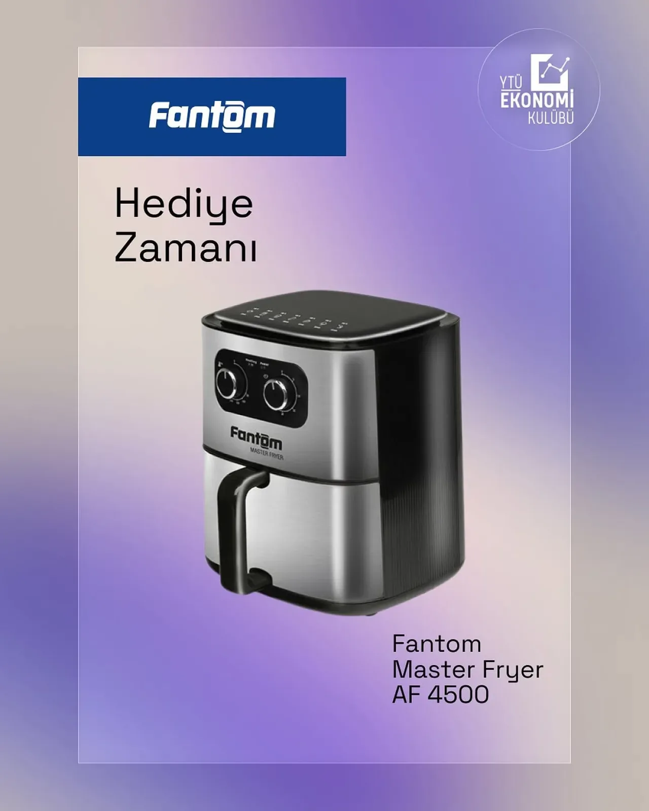 YTÜ Ekonomi Kulübü'nden Öğrencilere Sürpriz Hediye: Fantom İş Birliği ile Airfryer Çekilişi YTÜ Ekonomi Kulübü'nden Öğrencilere Sürpriz Hediye: Fantom İş Birliği ile Airfryer Çekilişi