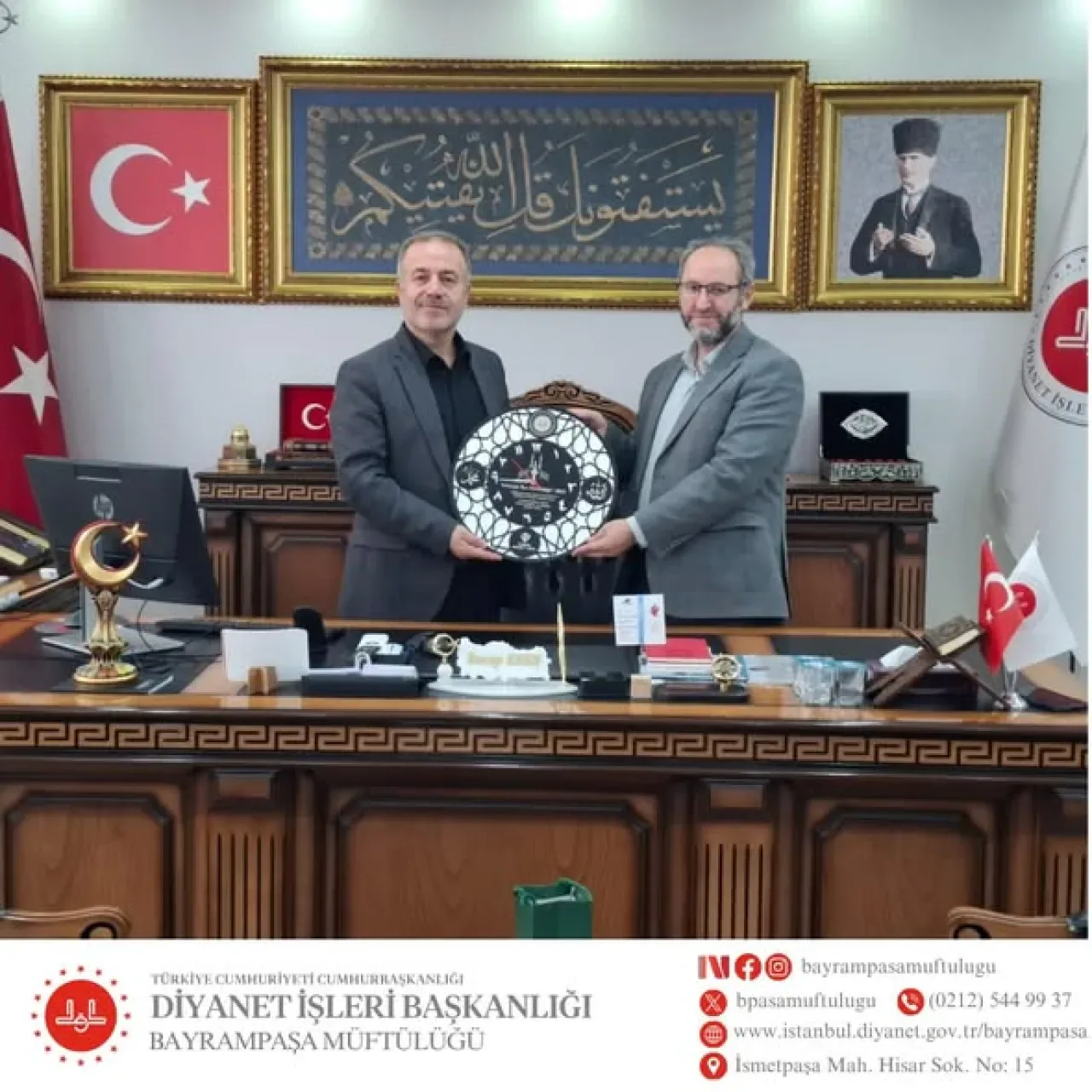 Yeniçağa İlçe Müftüsü, Bayrampaşa'da Nezaket Ziyaretinde Bulundu Yeniçağa İlçe Müftüsü, Bayrampaşa'da Nezaket Ziyaretinde Bulundu