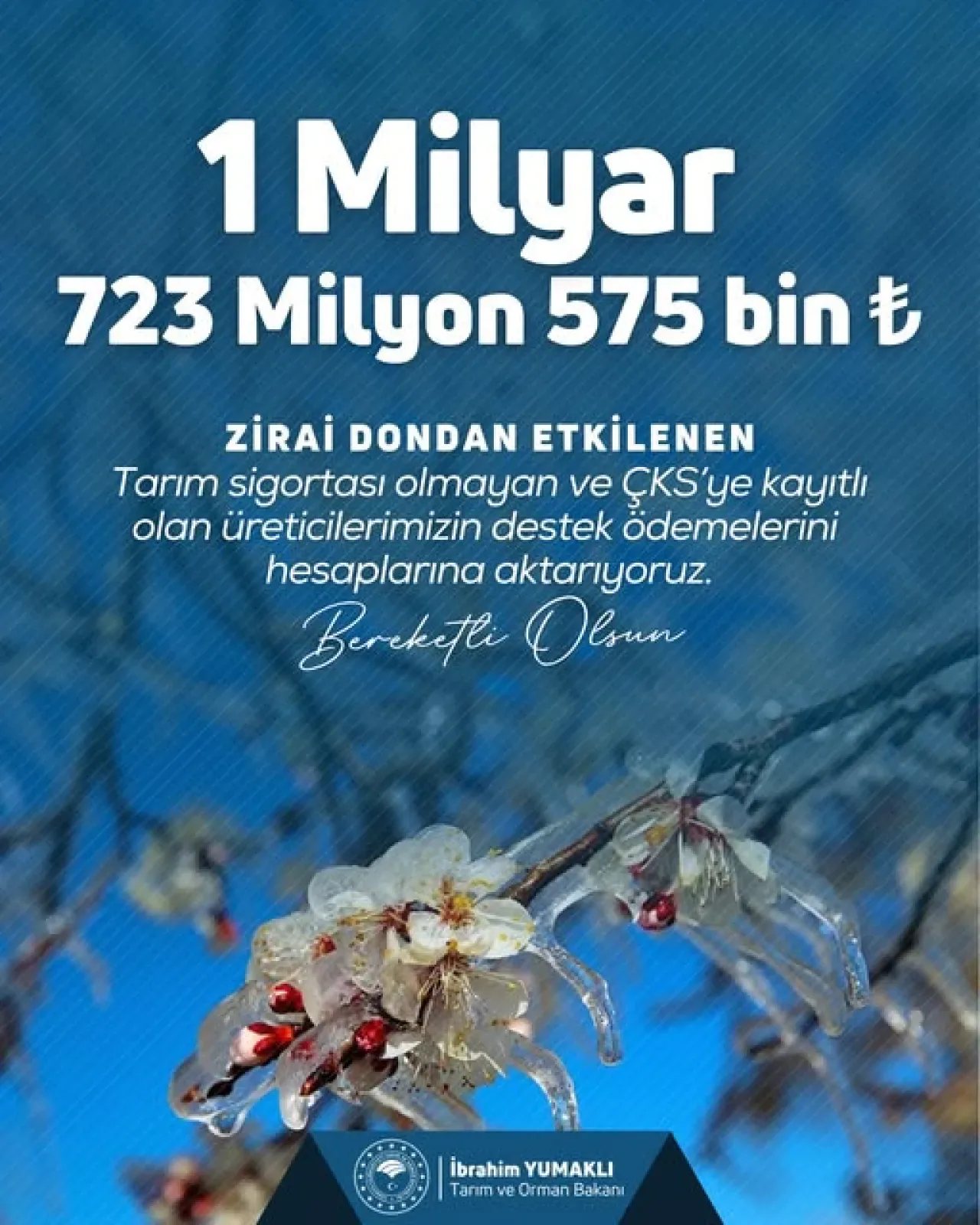 Bursa Mudanya'da ÇKS Kayıtlı Çiftçilere Zirai Don Desteği Ödemesi Yapıldı Bursa Mudanya'da ÇKS Kayıtlı Çiftçilere Zirai Don Desteği Ödemesi Yapıldı