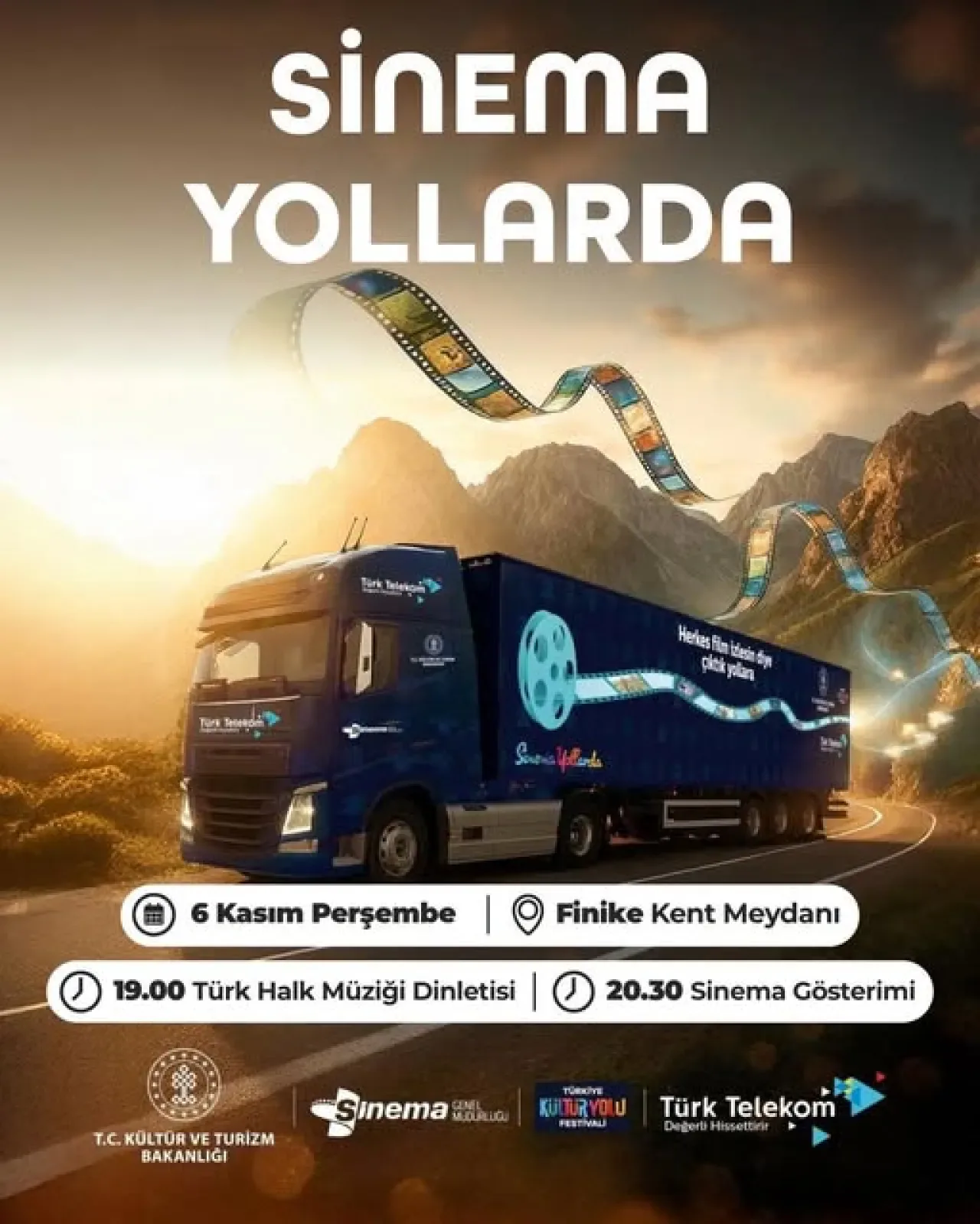 Finike'de Türk Halk Müziği Dinletisi: Sinema Yollarda Tırı Kent Meydanı'nda Finike'de Türk Halk Müziği Dinletisi: Sinema Yollarda Tırı Kent Meydanı'nda