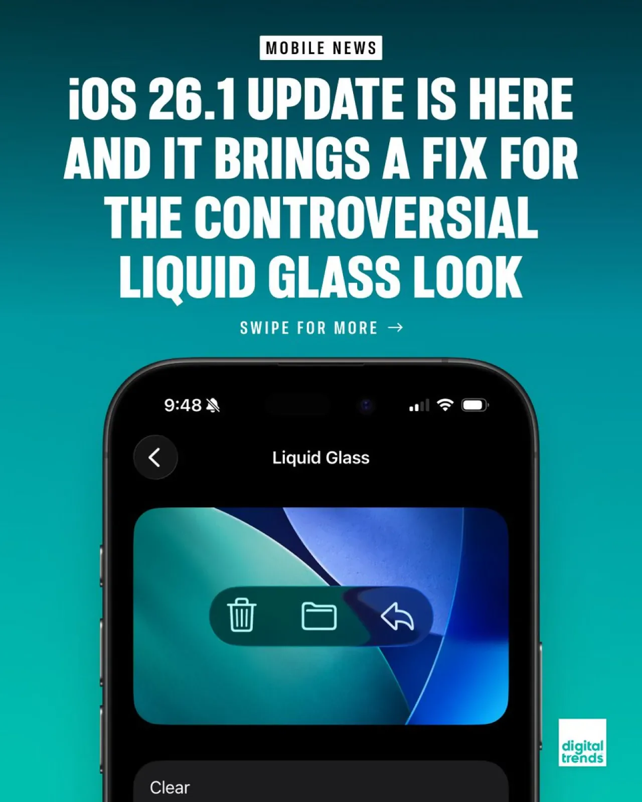 iOS 26.1 Güncellemesi Yayınlandı: Liquid Glass Efektleri Artı Kontrolünüzde iOS 26.1 Güncellemesi Yayınlandı: Liquid Glass Efektleri Artı Kontrolünüzde