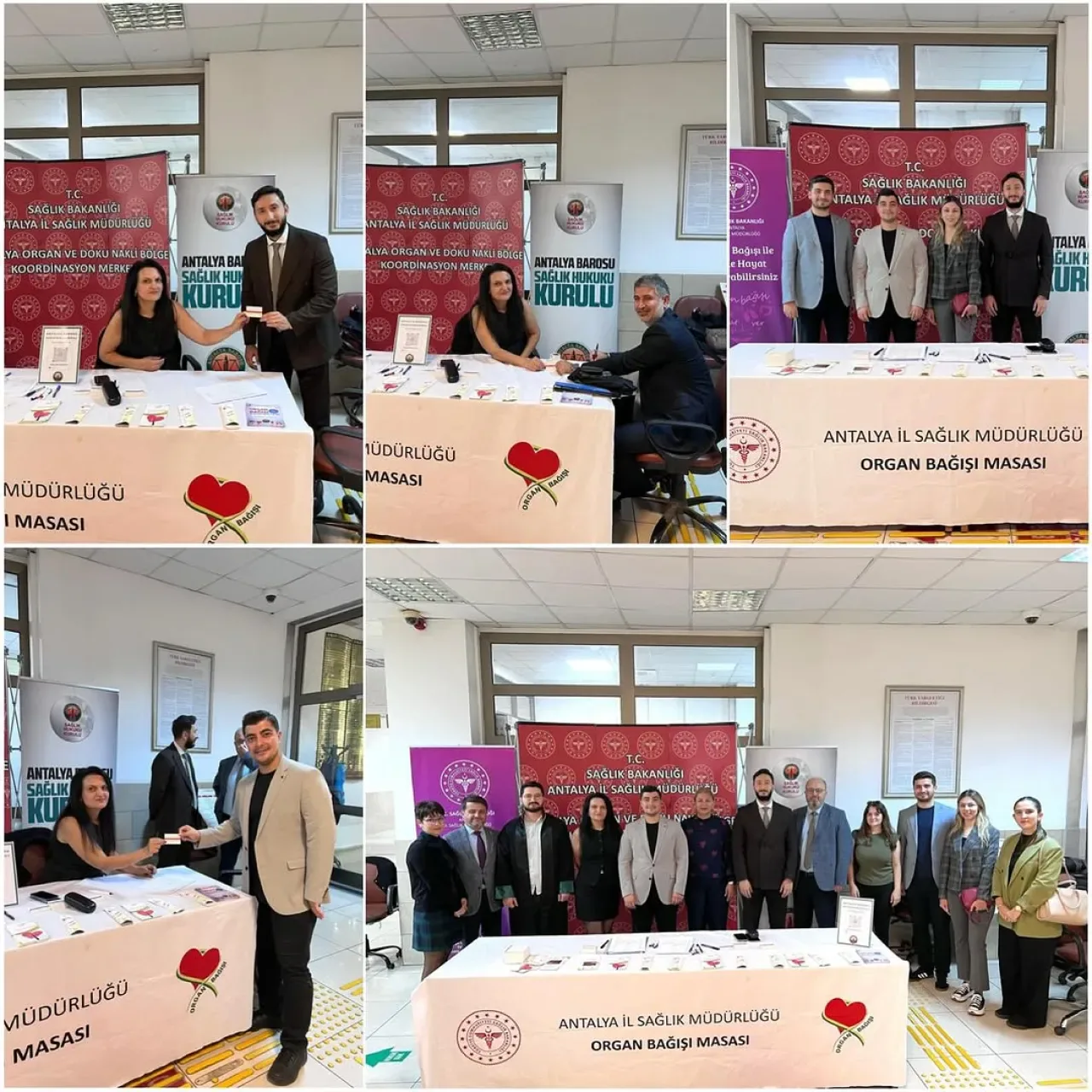 Antalya Adliyesi'nde Organ Bağışı Haftası Etkinliği Düzenlendi Antalya Adliyesi'nde Organ Bağışı Haftası Etkinliği Düzenlendi