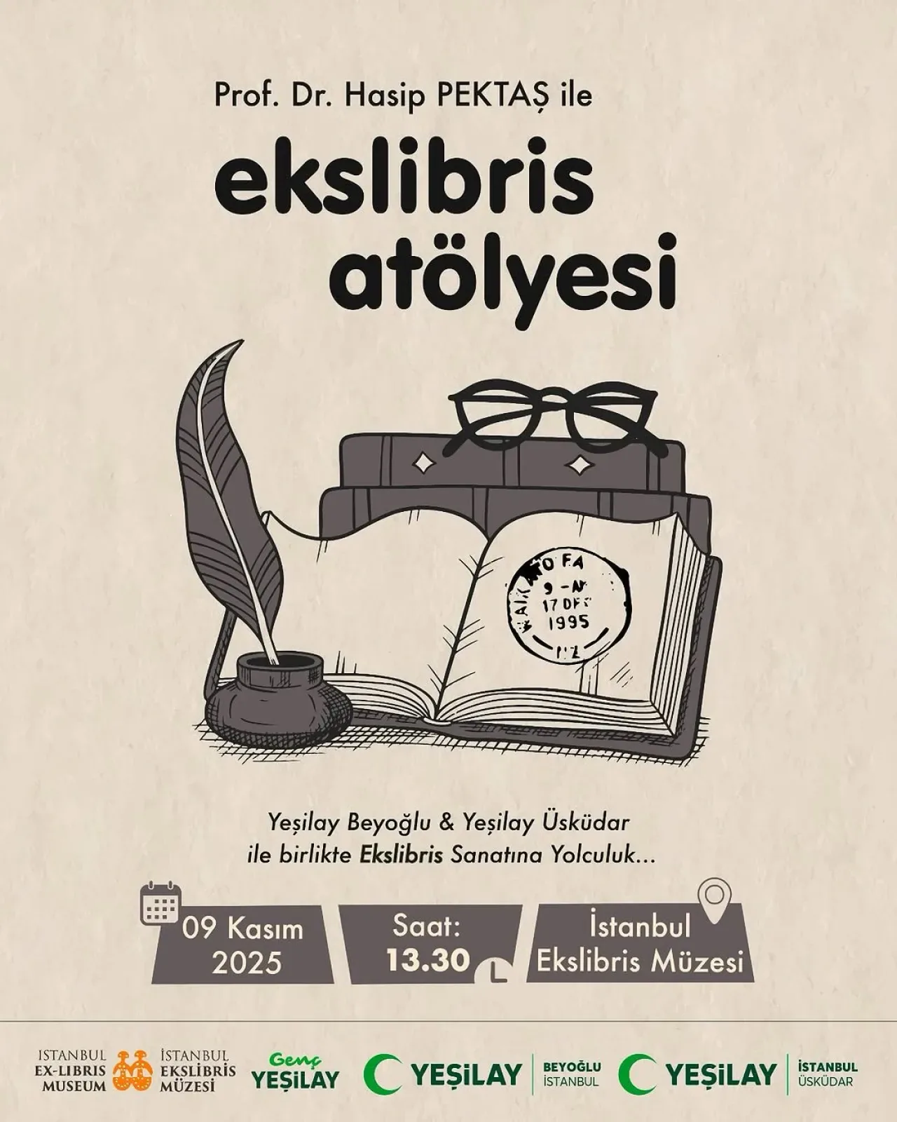Yeşilay'dan Gençlere Özel Ekslibris Atölyesi: Kitapların Kişisel İmzası Yeşilay'dan Gençlere Özel Ekslibris Atölyesi: Kitapların Kişisel İmzası