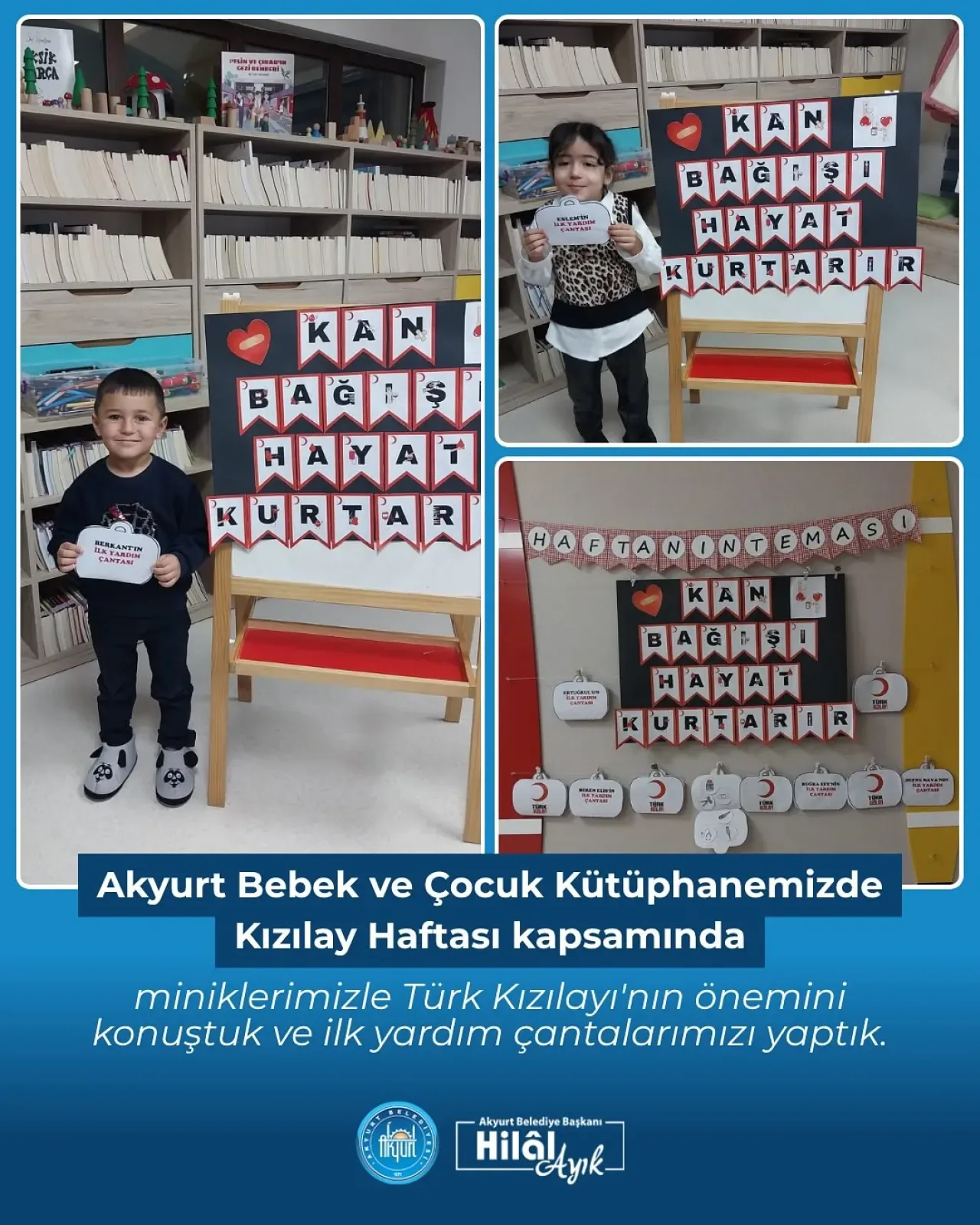 Akyurt'ta Minikler Kızılay Haftası'nı Kutladı Akyurt'ta Minikler Kızılay Haftası'nı Kutladı