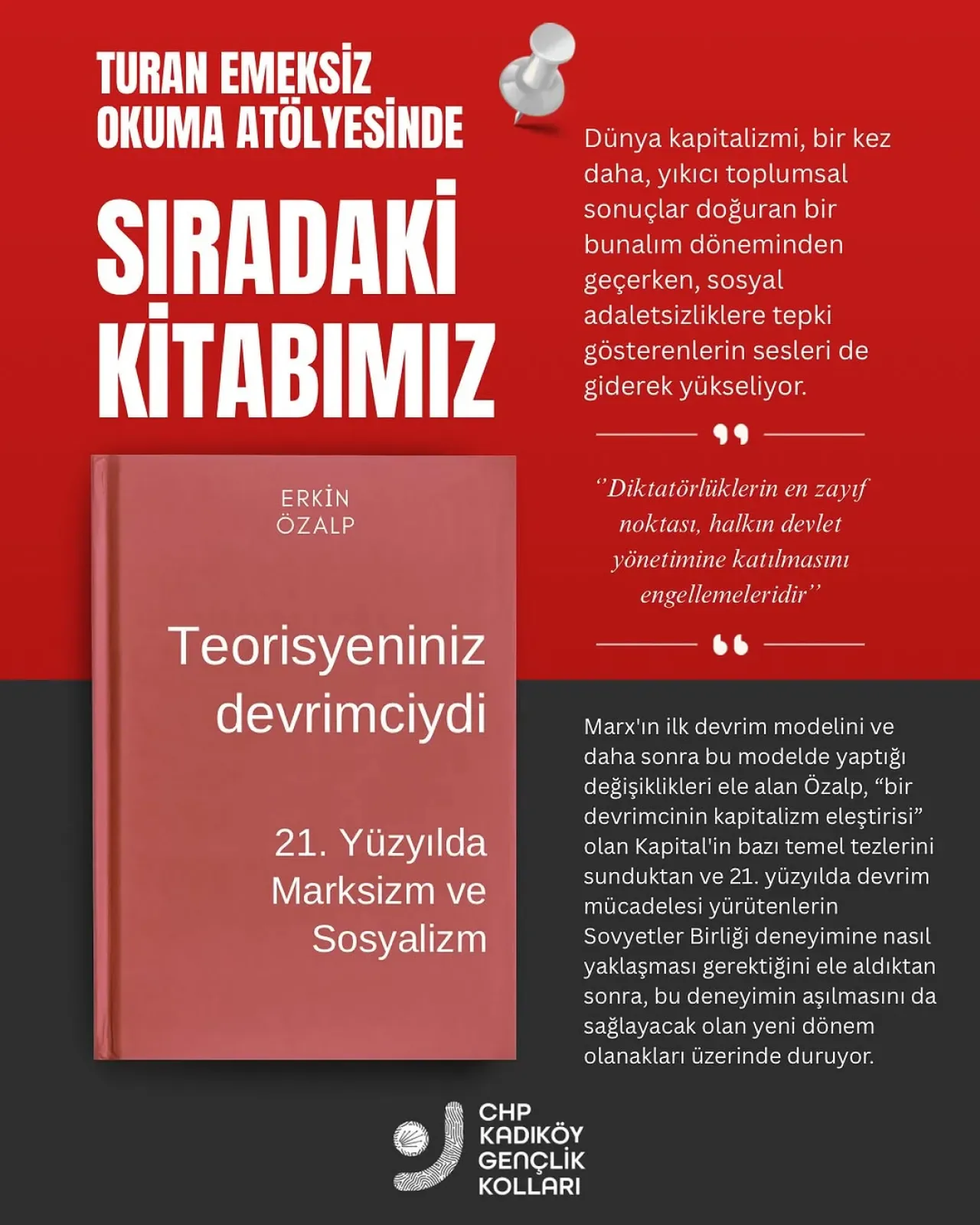 Kadıköy'de Marksizm ve Sosyalizm Kitabı Masaya Yatırılıyor Kadıköy'de Marksizm ve Sosyalizm Kitabı Masaya Yatırılıyor