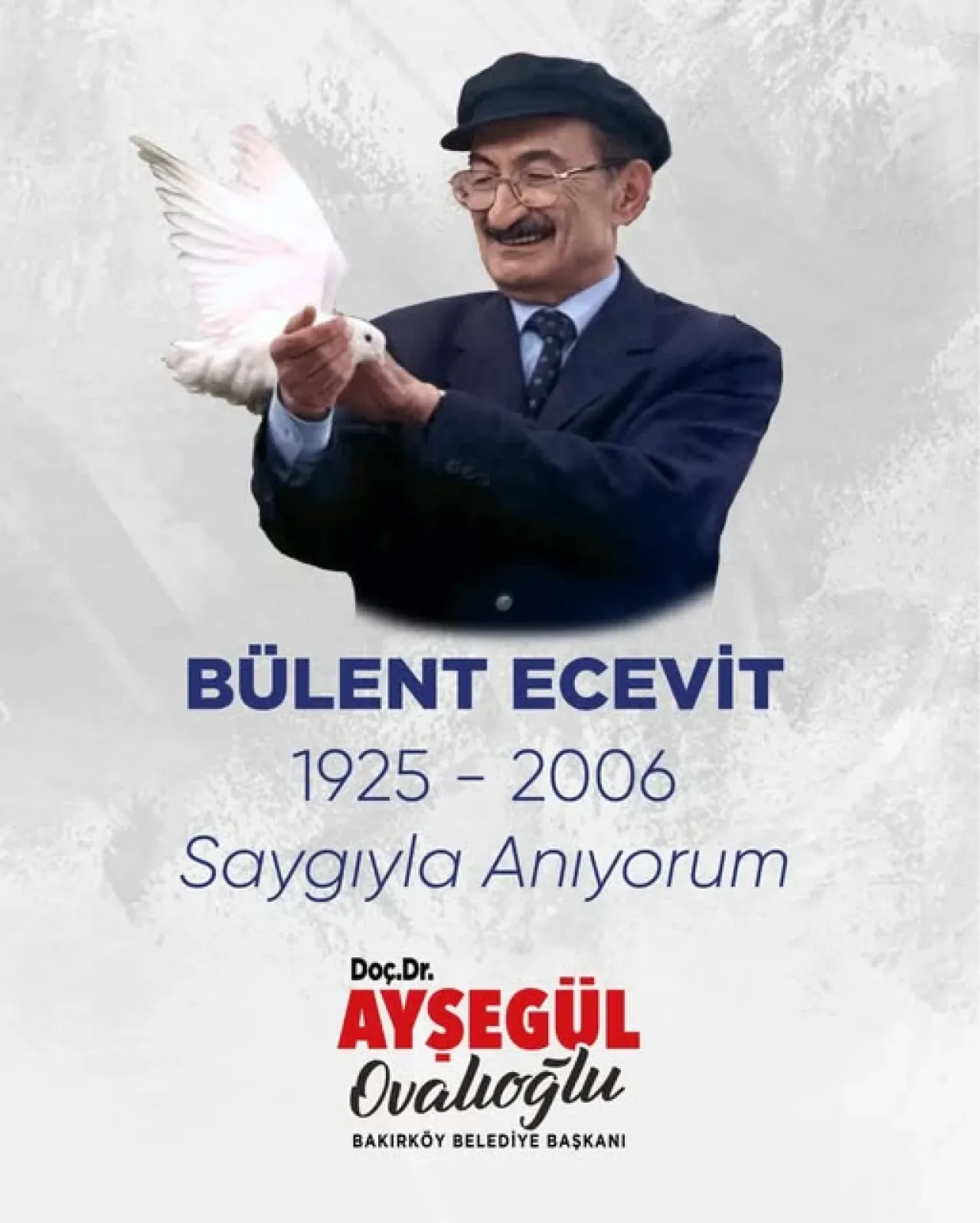 CHP'li Dr. Ayşegül Ovalıoğlu, Bülent Ecevit'i Andı ve "Hak ve Halk" Vurgusu Yaptı CHP'li Dr. Ayşegül Ovalıoğlu, Bülent Ecevit'i Andı ve "Hak ve Halk" Vurgusu Yaptı
